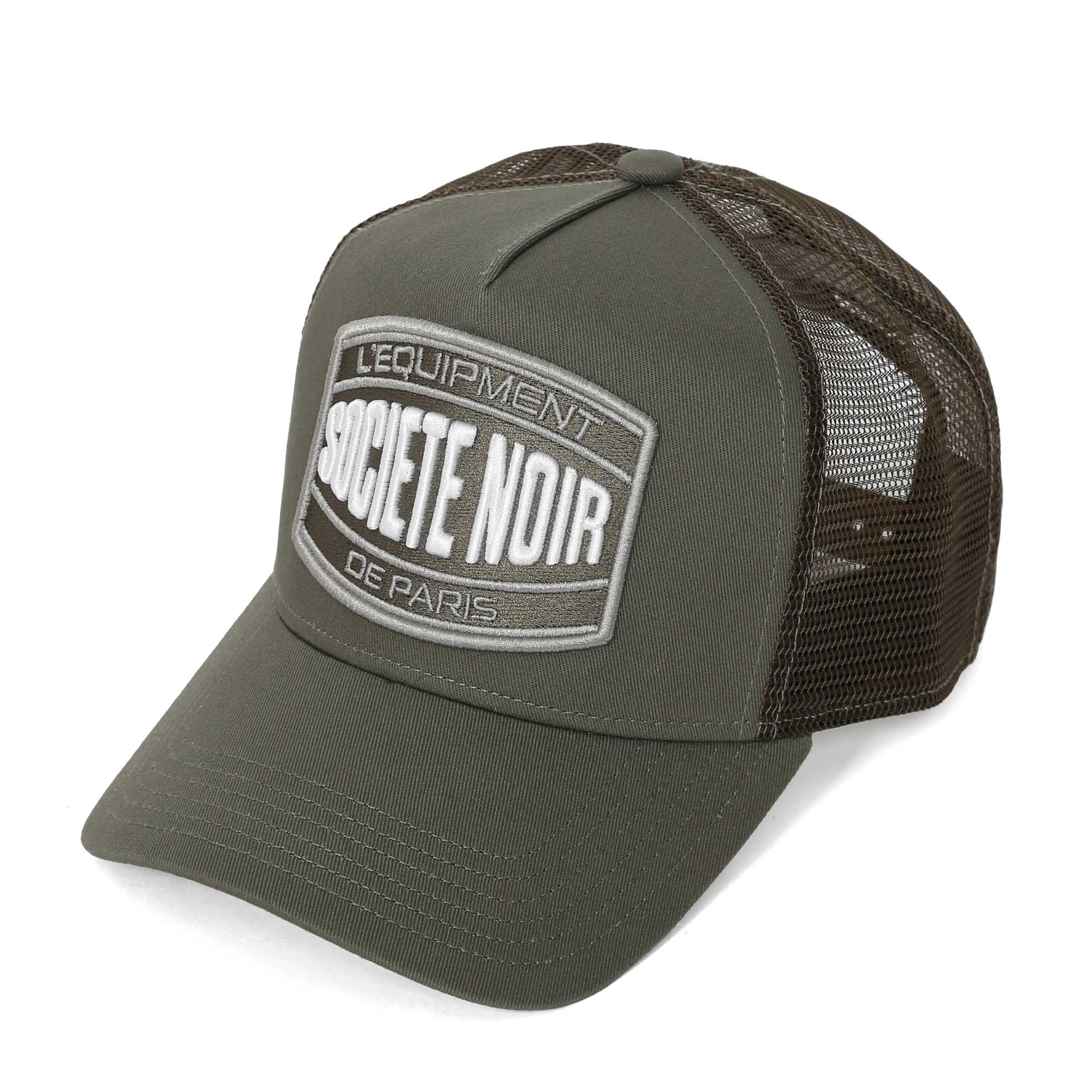 Societe Noir White Marais Mesh Trucker Cap Khaki/ - One Size - Image 3
