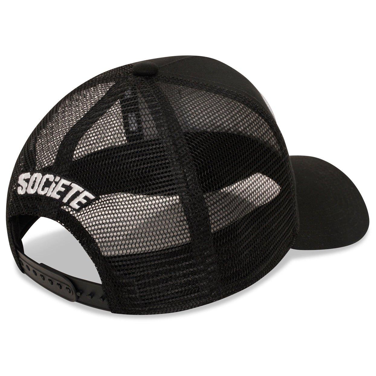 Grey/Black - Societe Noir - Men's Marais Mesh Trucker Cap - 2