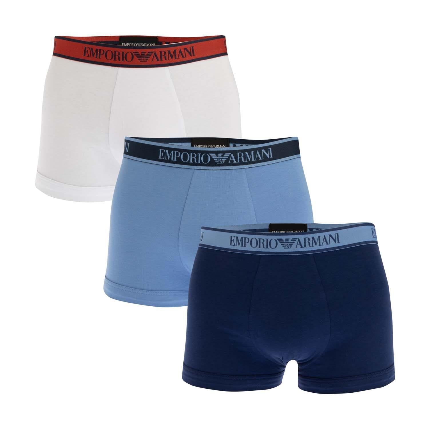 Multi Colour - Emporio Armani - 3 Pack of Trunks