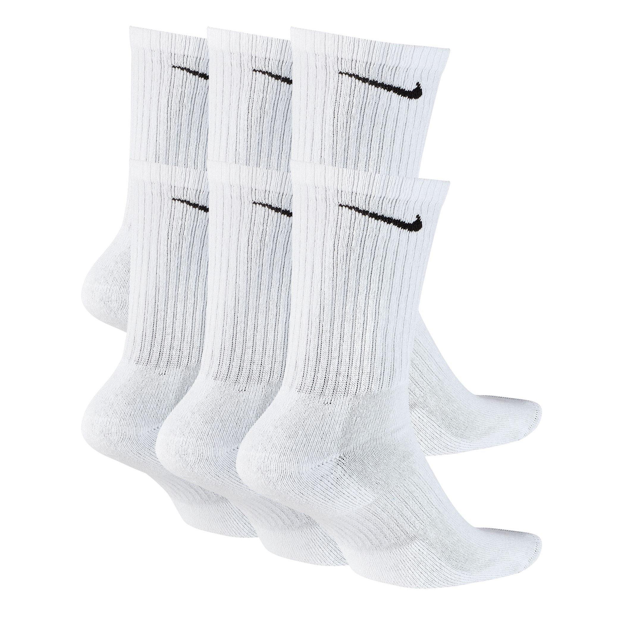 White/Black - Nike - 6-Pack Everyday Cushioned Training Crew Socks - 2