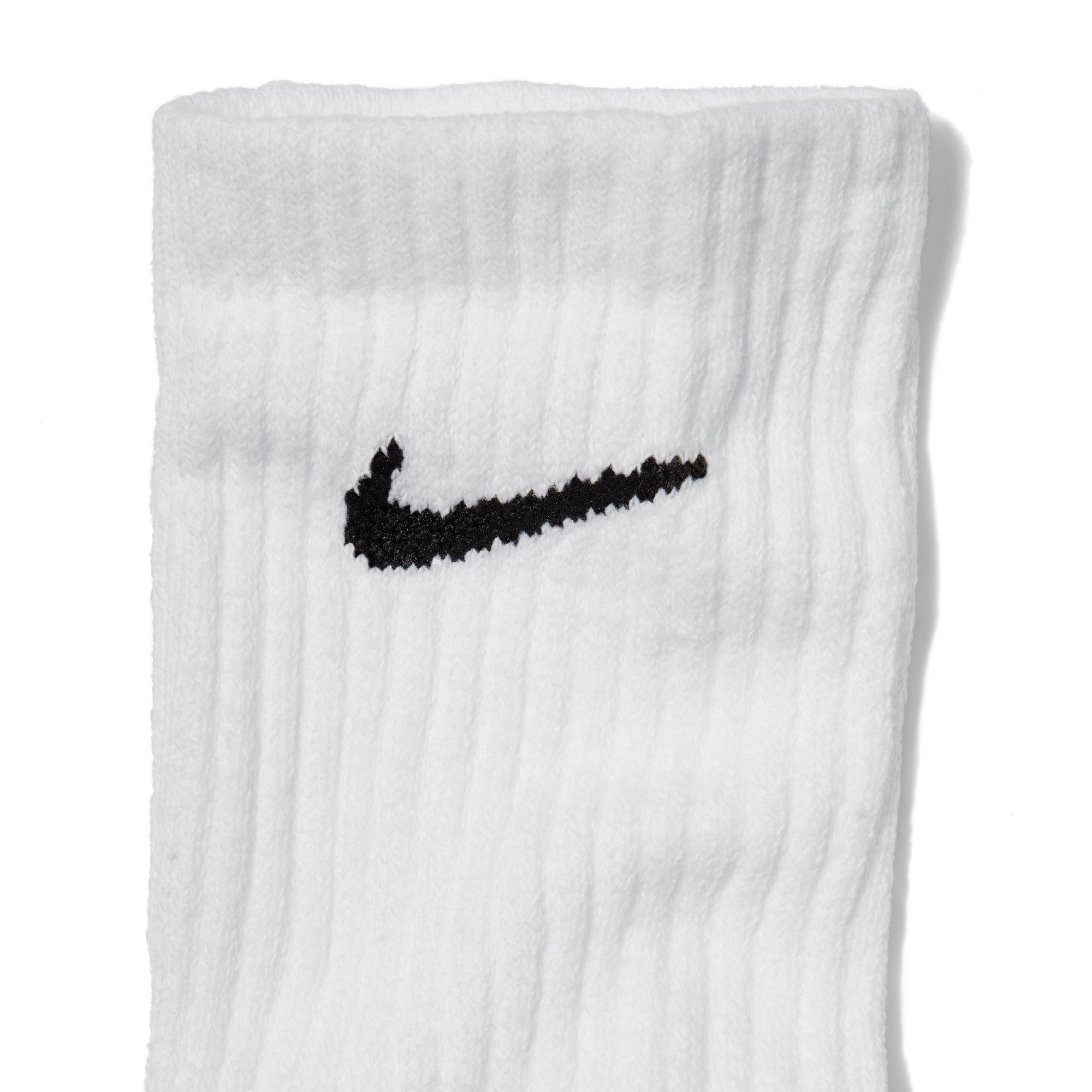 White/Black - Nike - 6-Pack Everyday Cushioned Training Crew Socks - 4
