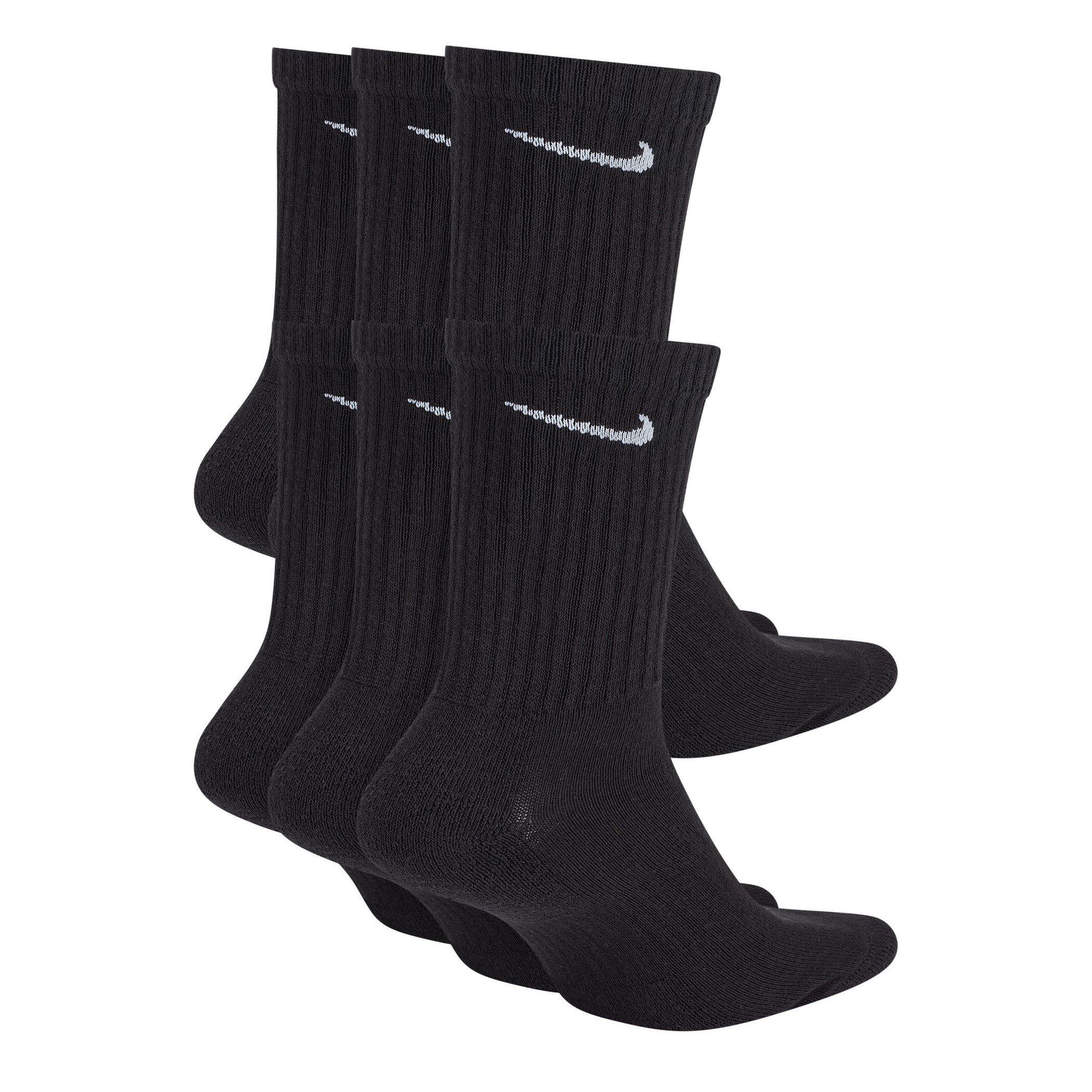 Zwart/Wit - Nike - 6-Pack Everyday Cushioned Training Crew Socks - 2