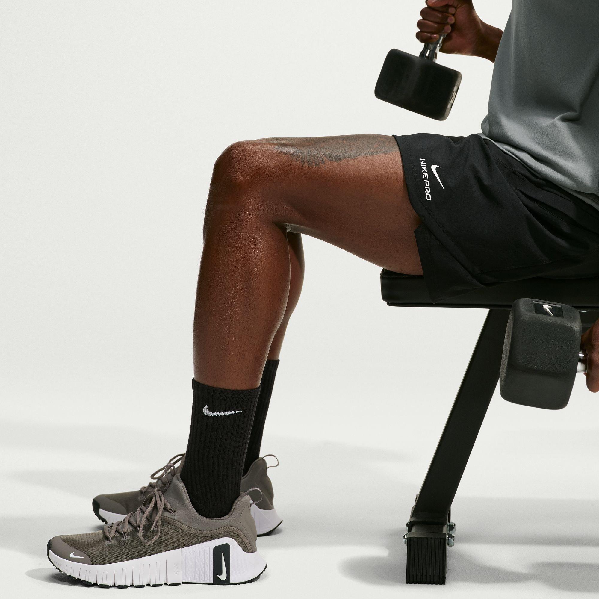Zwart/Wit - Nike - 6-Pack Everyday Cushioned Training Crew Socks - 7