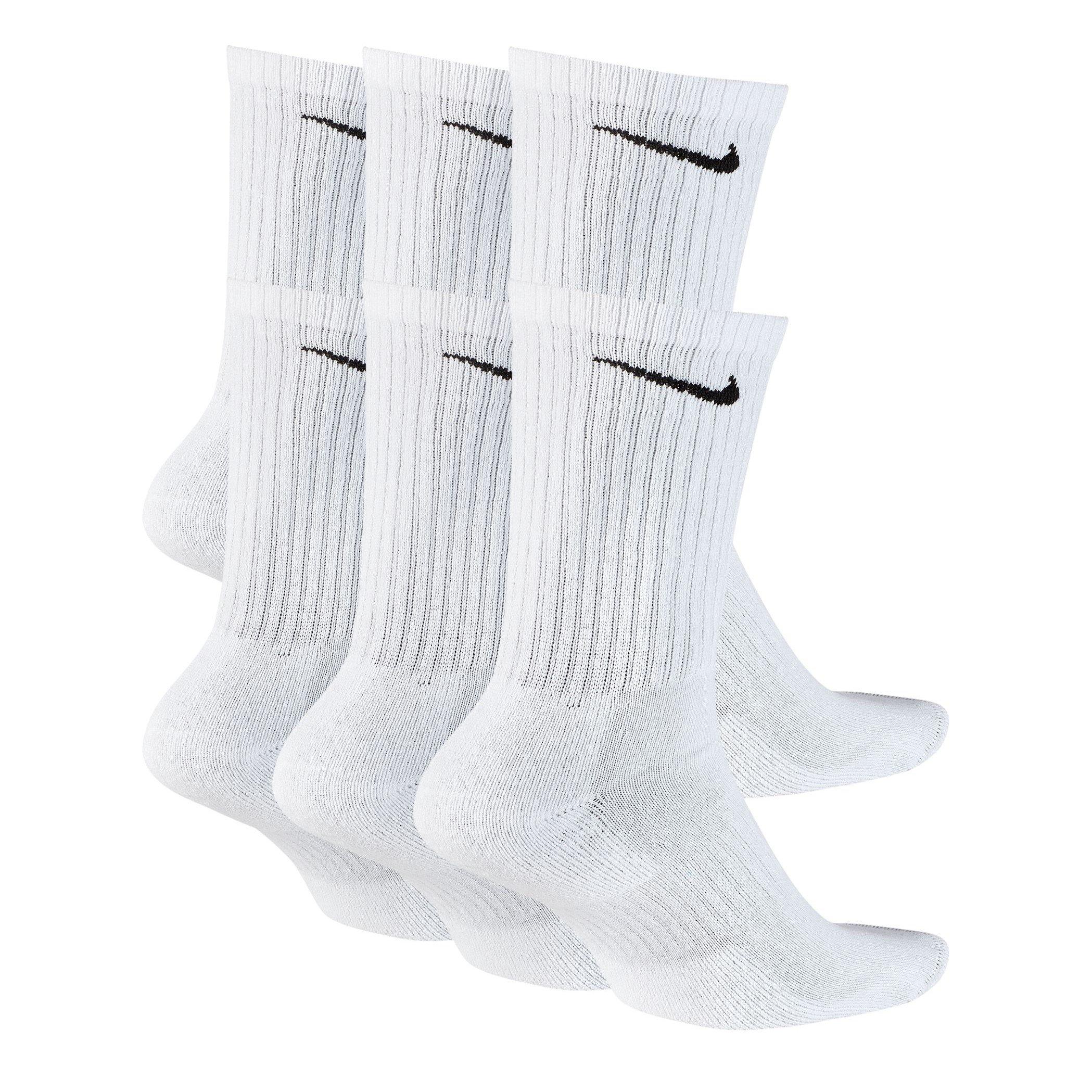 White - Nike - 6-Pack Everyday Cushioned Training Crew Socks - 2