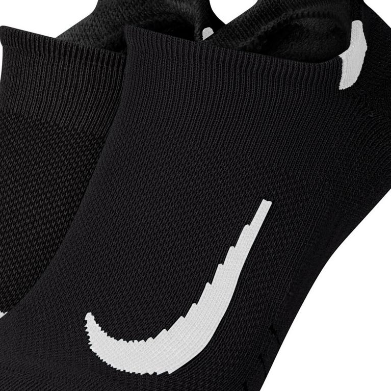 Noir/Blanc - Nike - Multiplier Running No-Show Socks (2 Pairs) - 3