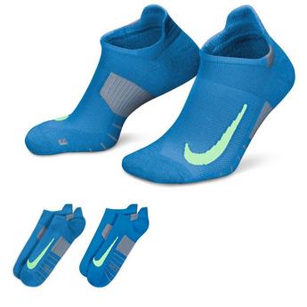 Nike Multiplier knee-high running No-Show Socks (2 Pairs)