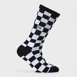 Vans Classic Check Crew Sock Black/ Boys