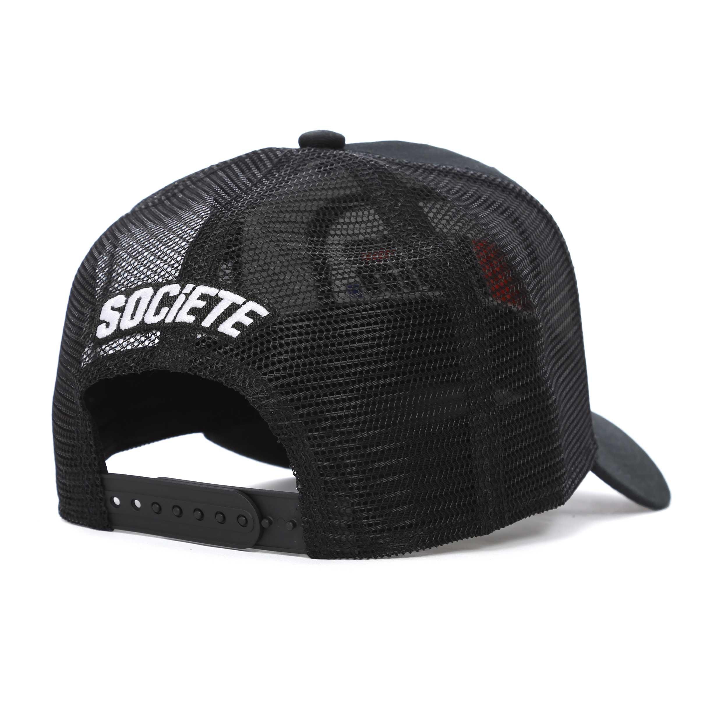 Zwart - Societe Noir - Men's Ombre Mesh Trucker Cap - 2