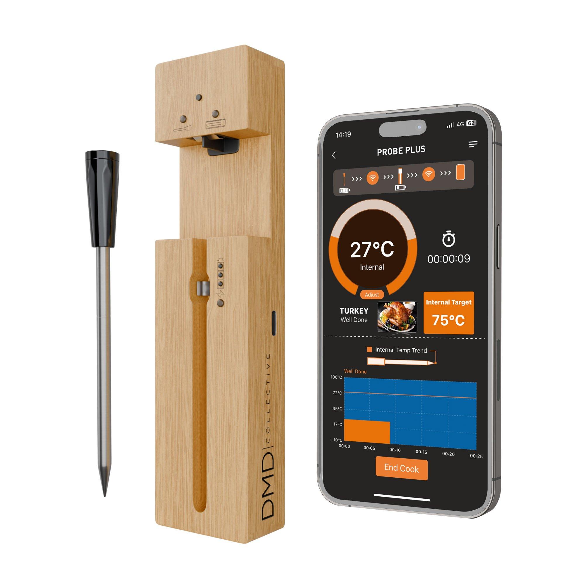 Black - DMD Collective - Wireless Meat Thermometer - 1