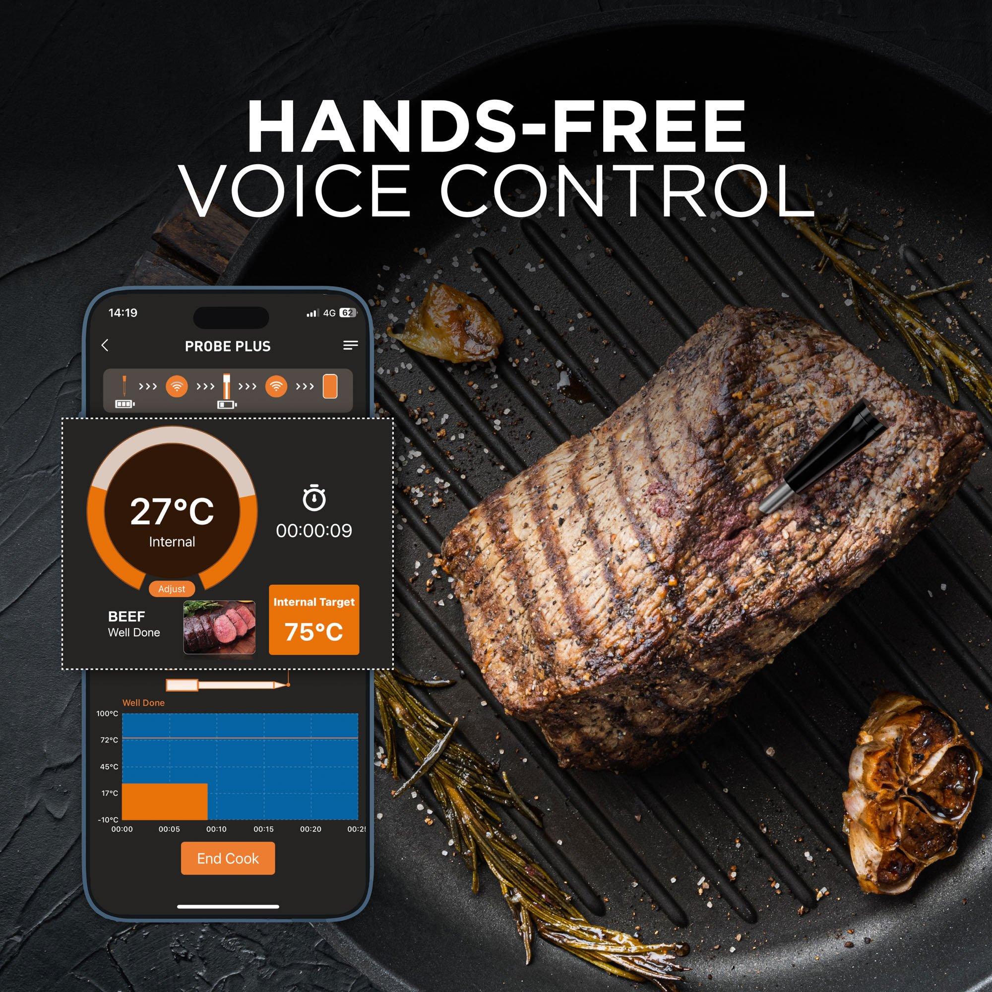 Black - DMD Collective - Wireless Meat Thermometer - 6