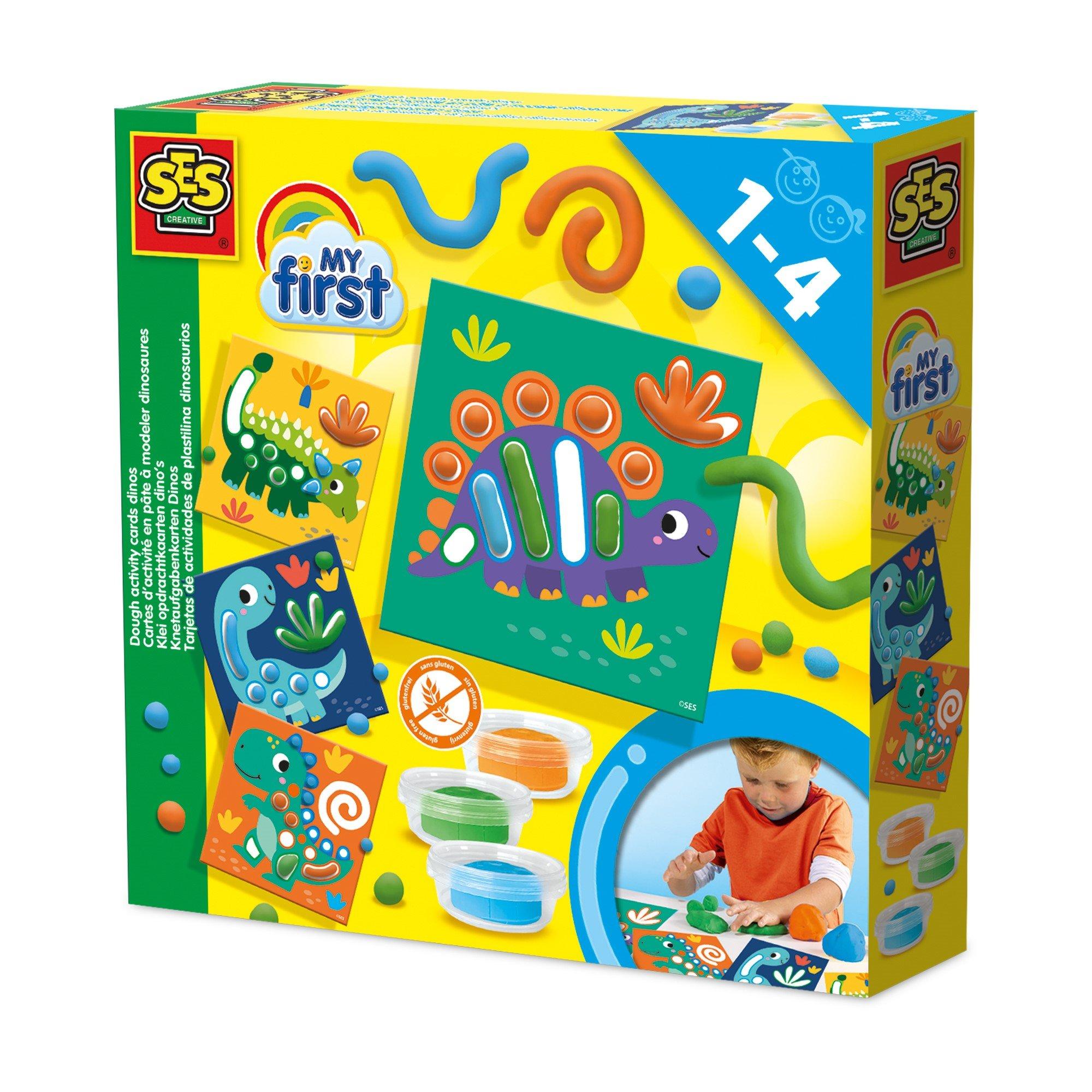 Ses Creative  Kids My First - Dough Activity Cards Dinos - 