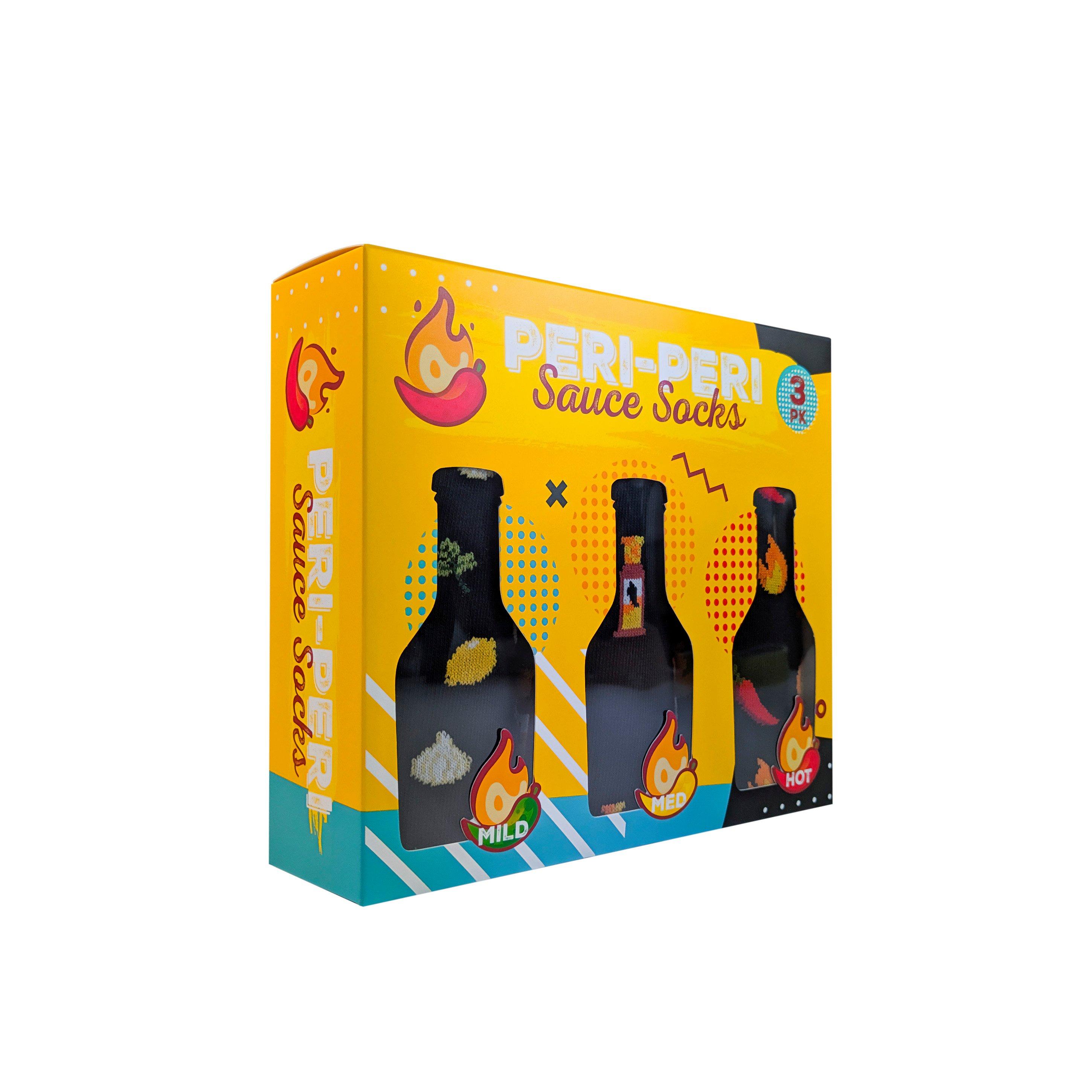 Orrsum Sock Company Mens Peri Peri Sauce 3-Pack Socks Gift Box