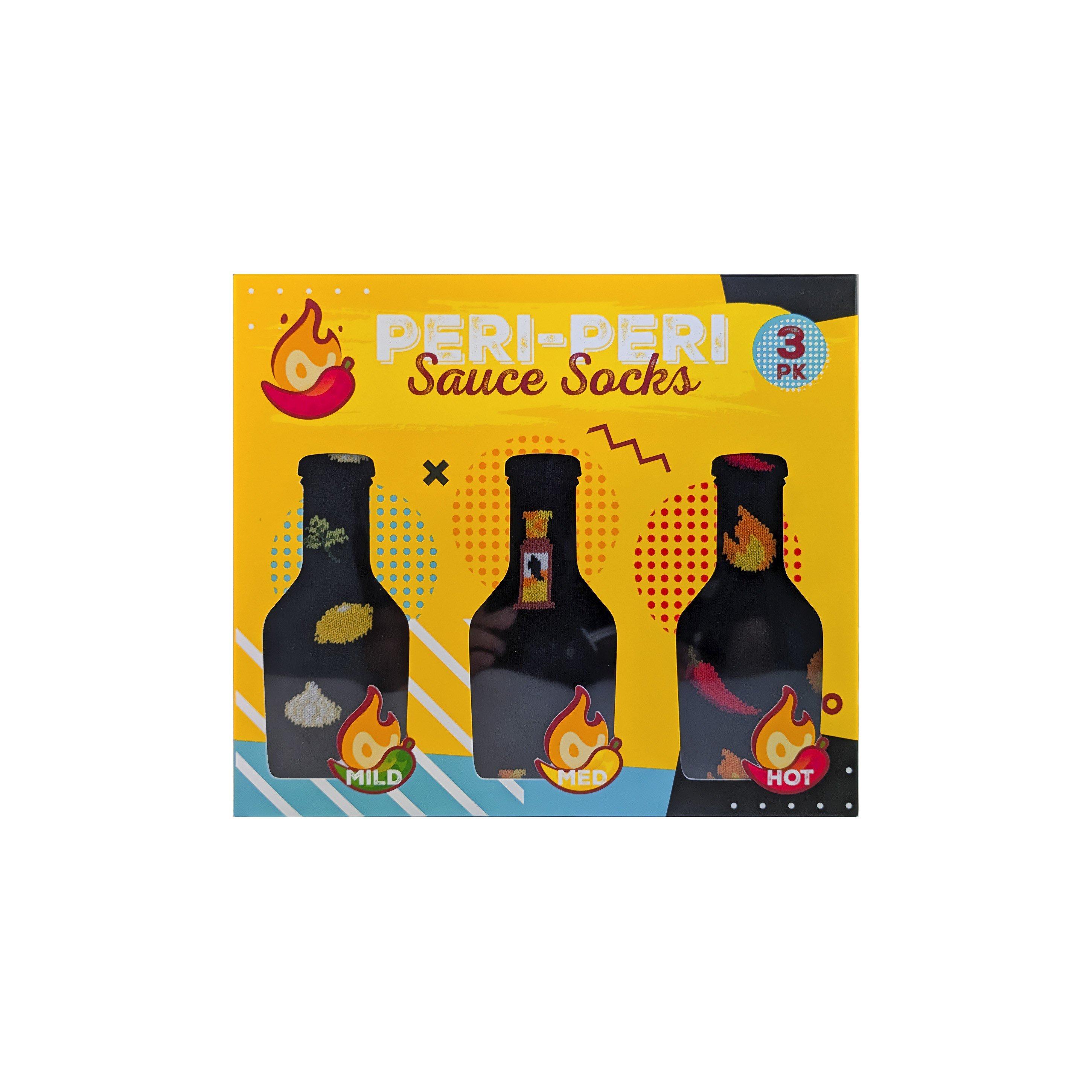 Yellow - Orrsum Sock Company - Mens Peri Peri Sauce 3-Pack Socks Gift Box - 2