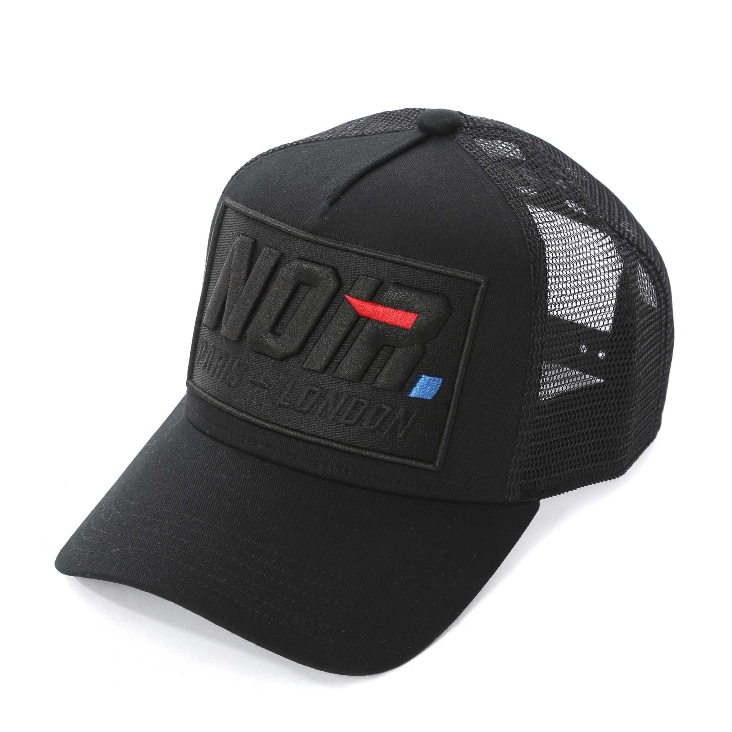 Black - Societe Noir - Men's La Vitesse Mesh Trucker Cap - 1