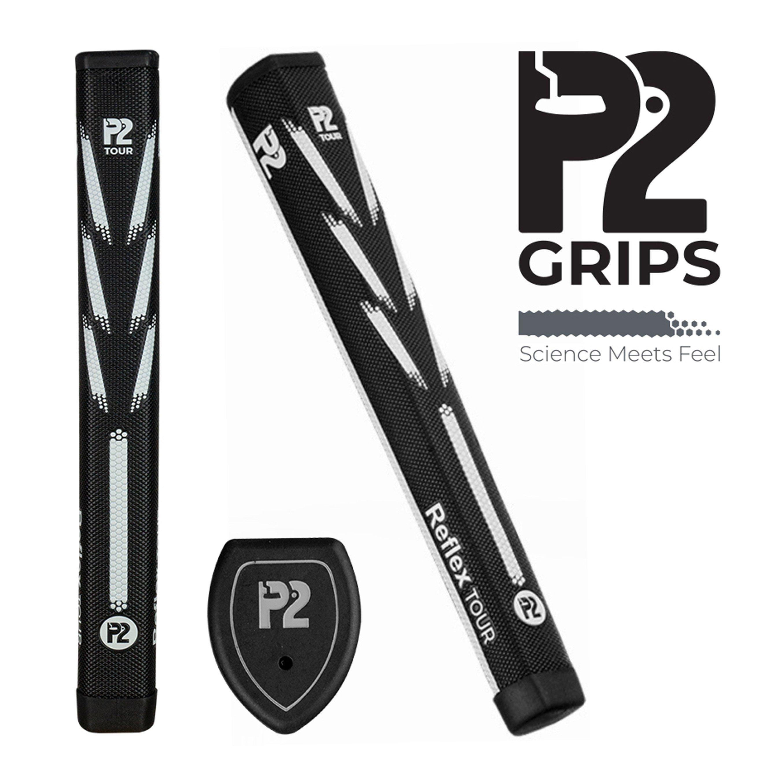 P2  Reflex Tour Tour Grip - Black/White - Oversize
