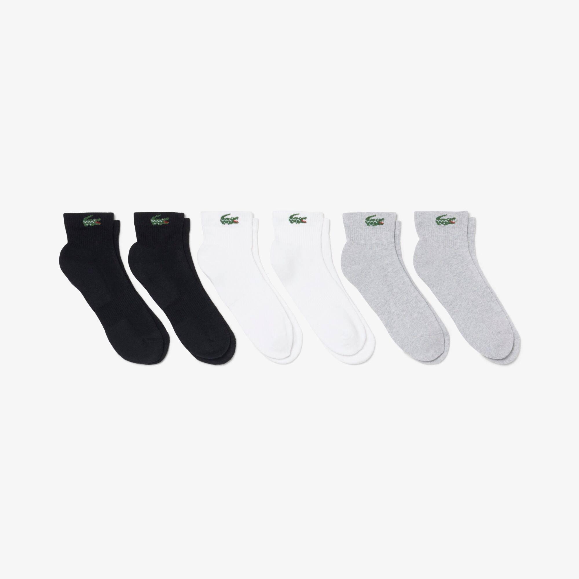 Wht/Gry/Blk L78 - Lacoste - Lacoste 6pk SportQtr Sn00 - 1