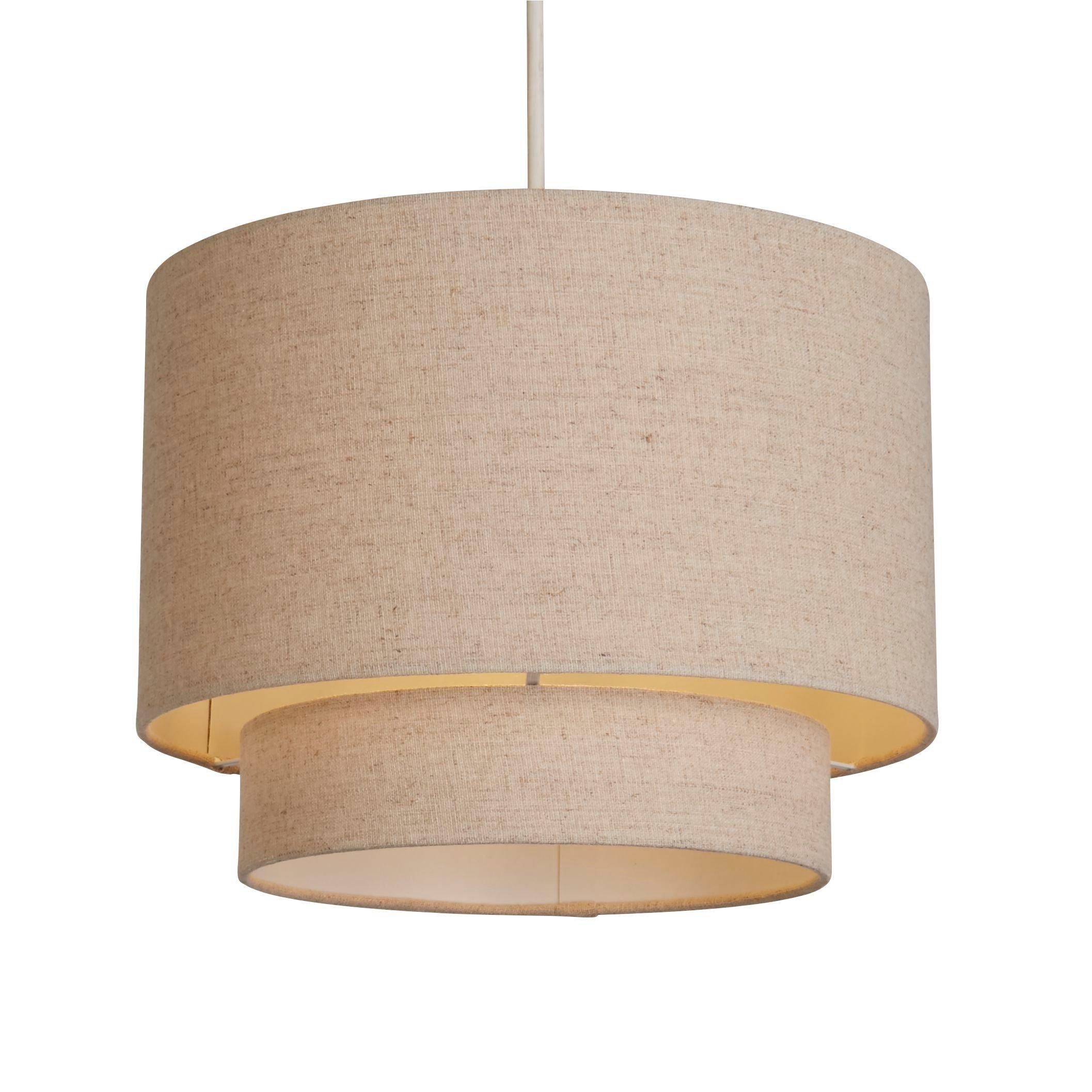 Natural - Lighting Collection - Alina Natural 2 Tier Ceiling Shade - 2