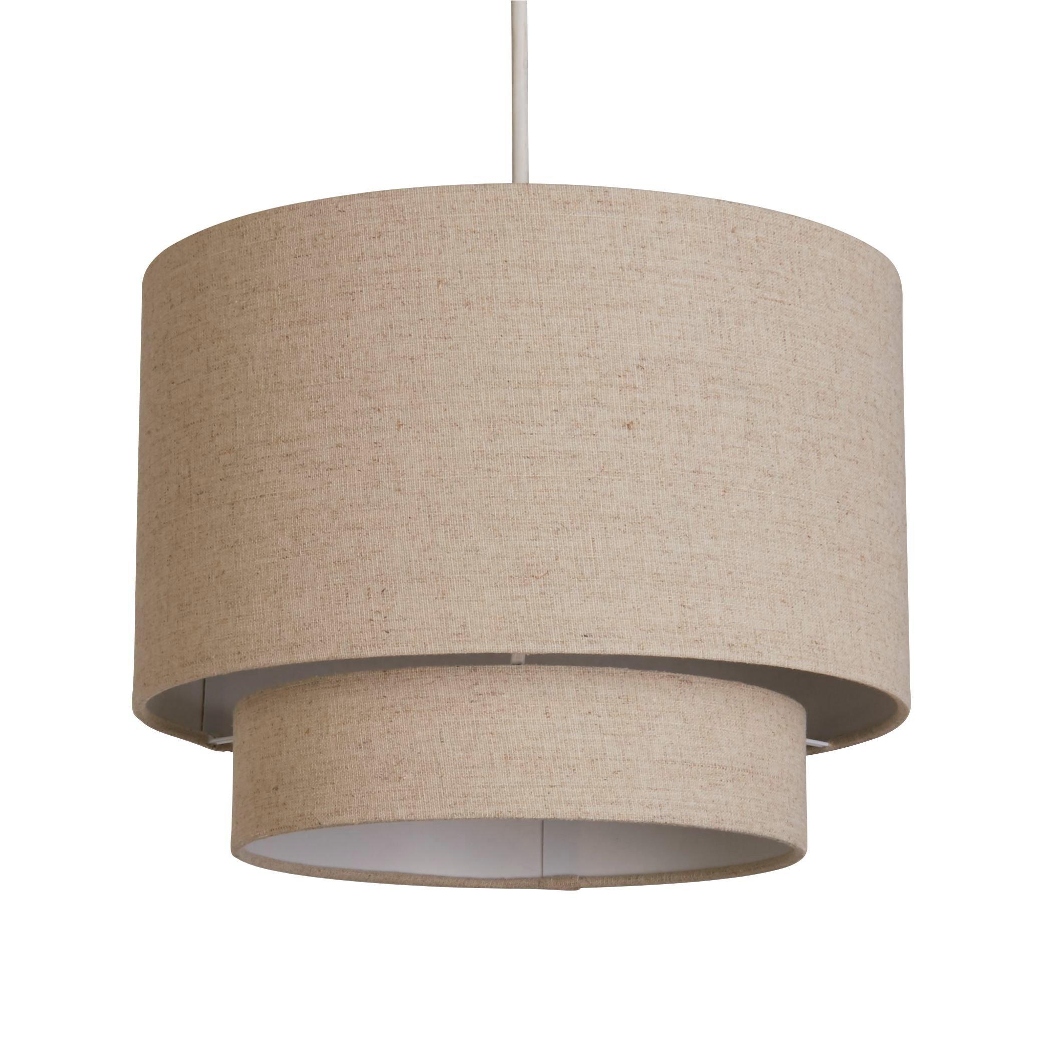 Natural - Lighting Collection - Alina Natural 2 Tier Ceiling Shade - 3