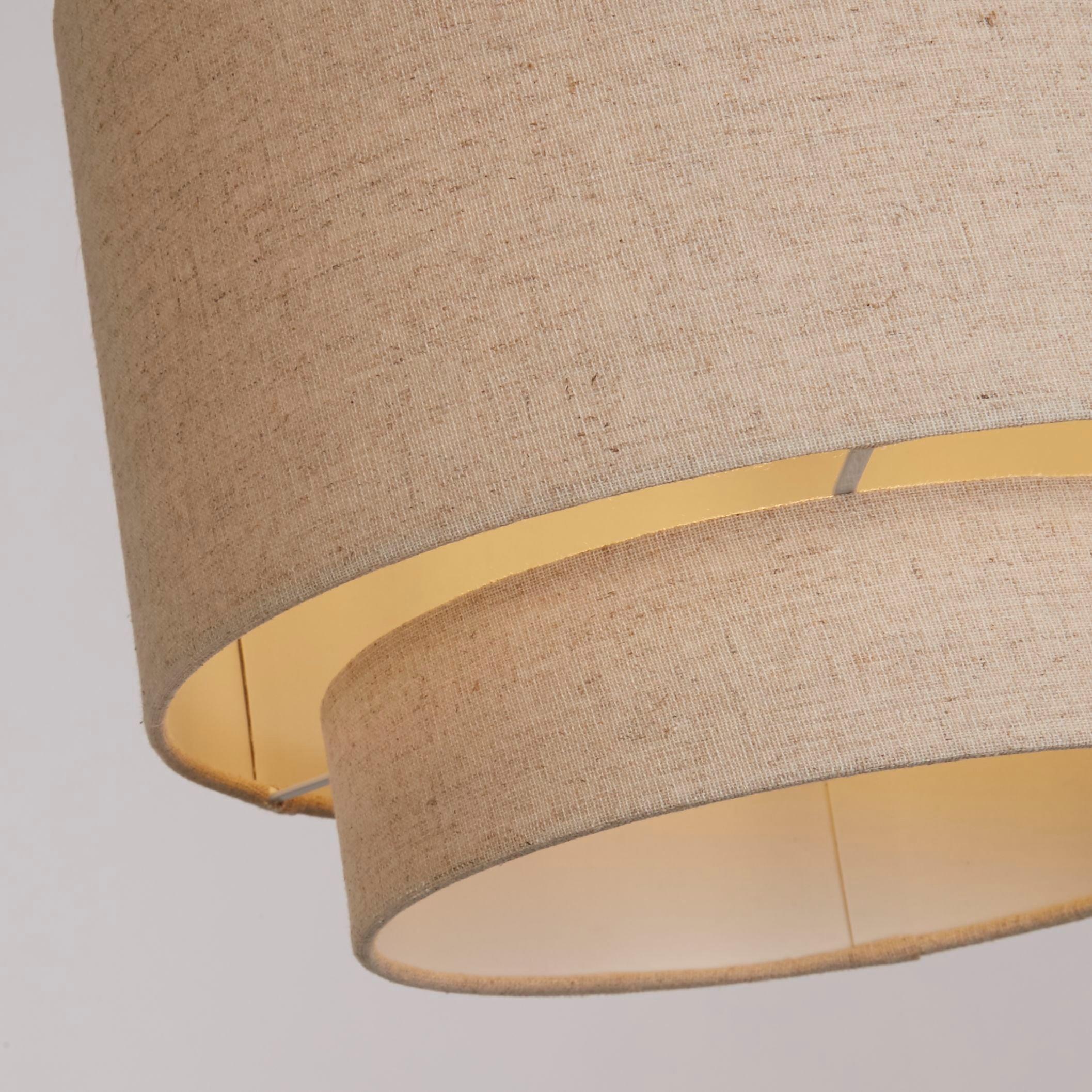 Natural - Lighting Collection - Alina Natural 2 Tier Ceiling Shade - 4