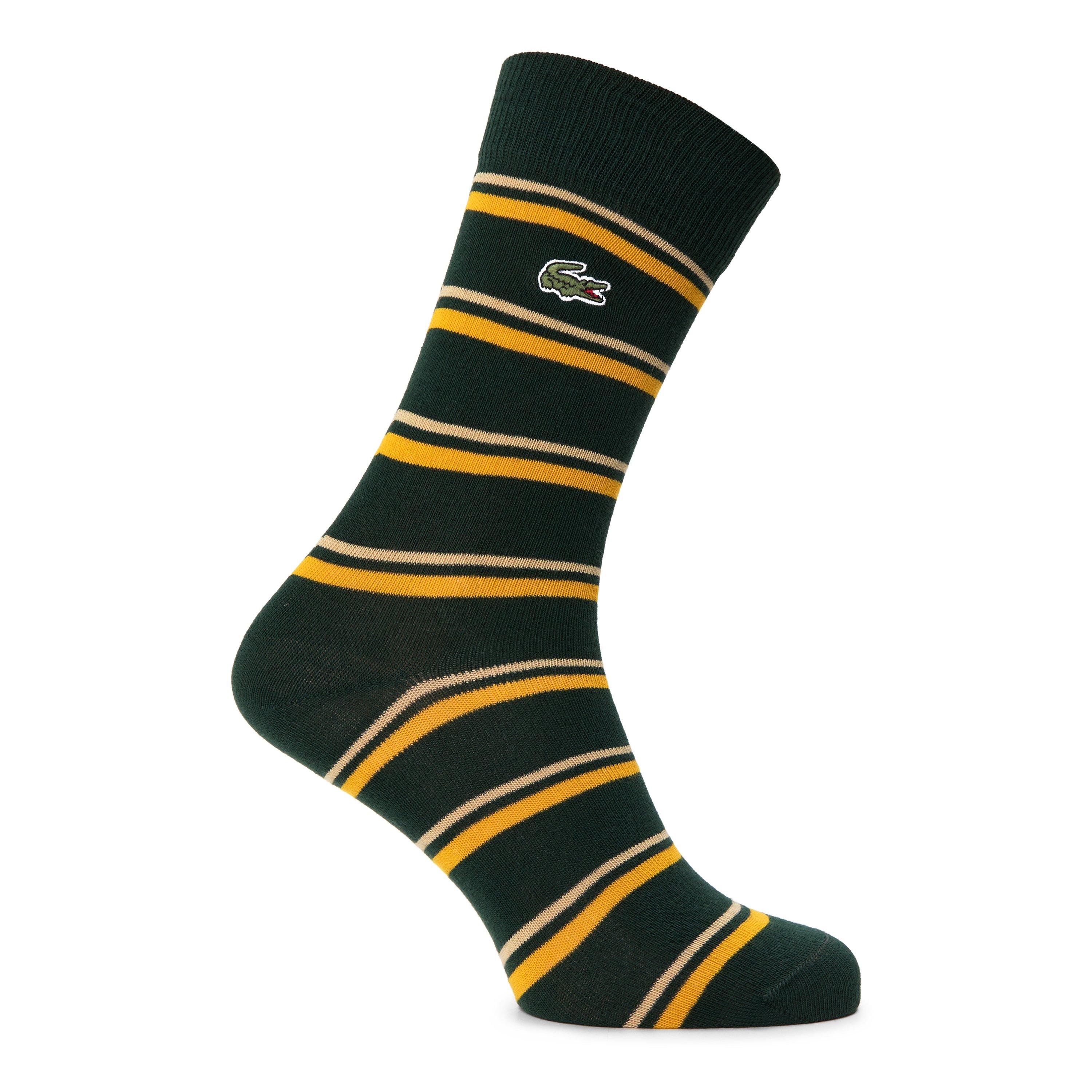 Men's Striped Cotton Crew Socks