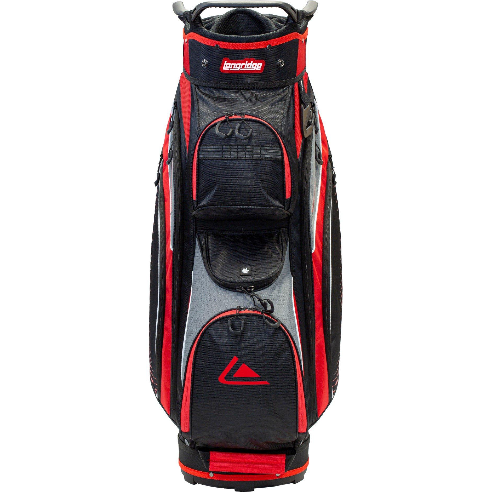Black/Red - Longridge - Longridge Deluxe Lite Cart Bag - 2