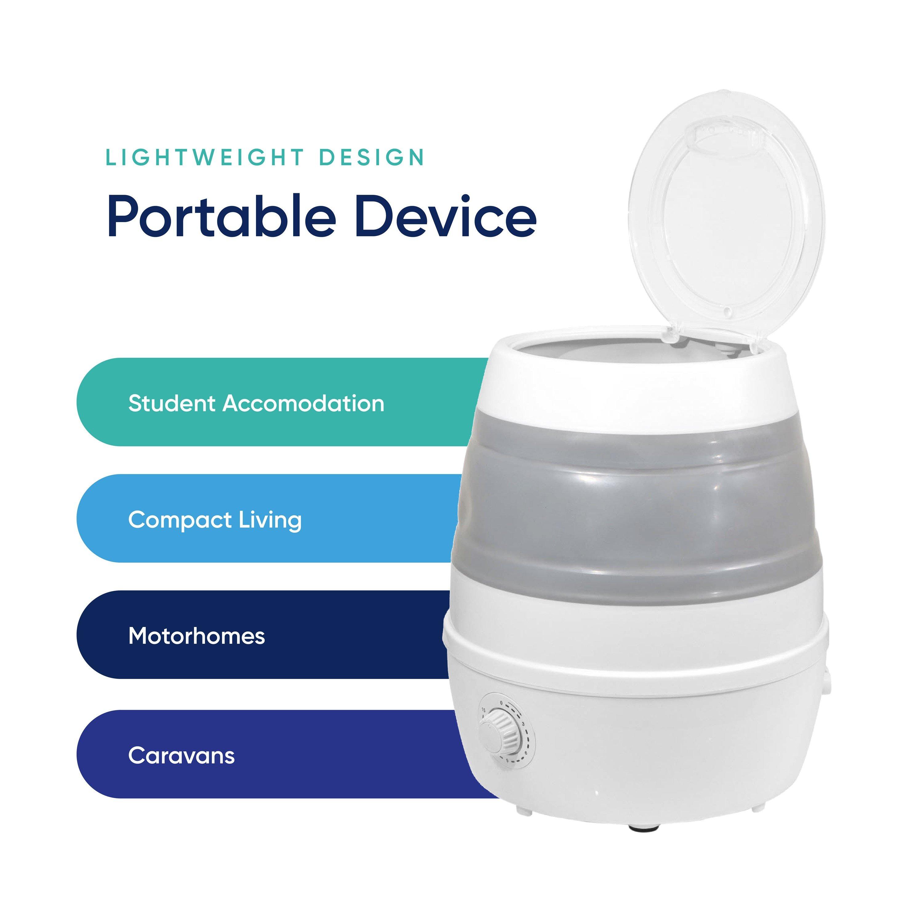 White - Streetwize - 15-litre Collapsible Washing Machine - 6