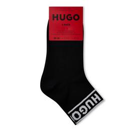 Hugo 2 Pack Logo Ankle Socks