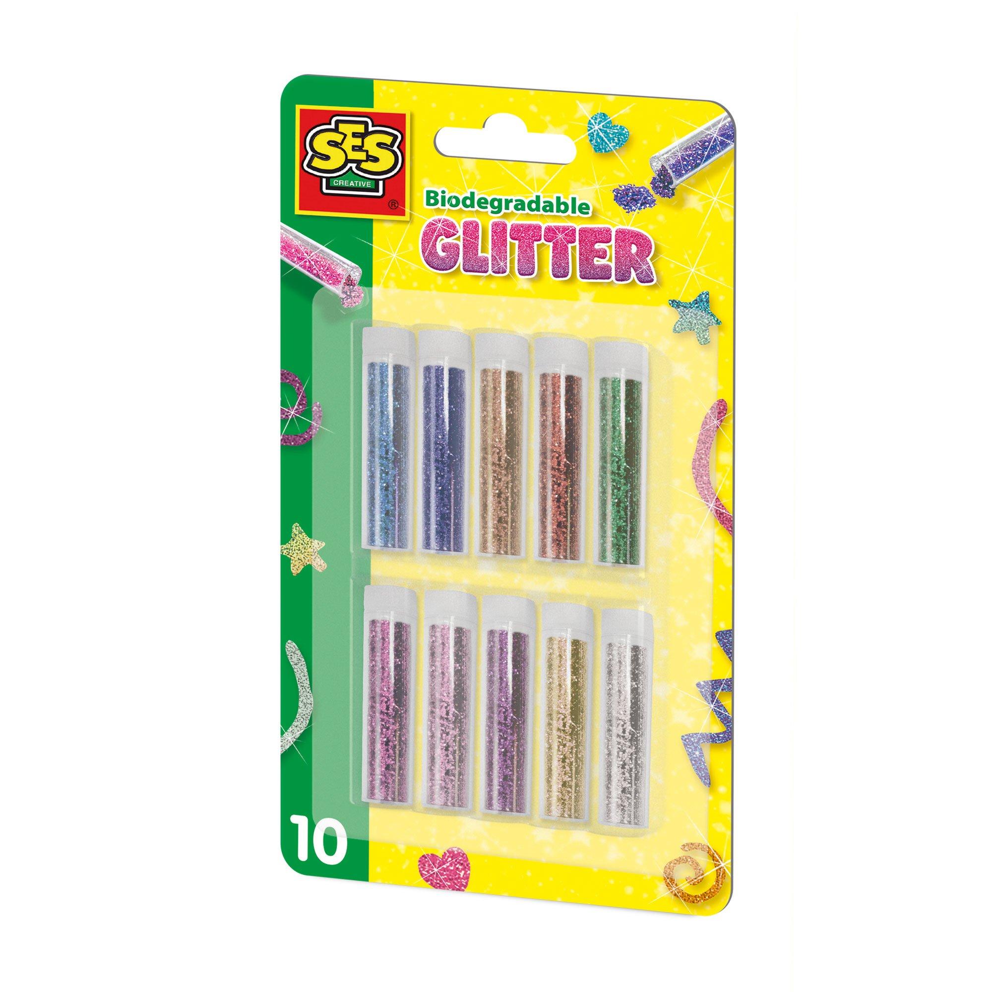 Multi - SES Creative - Biodegradable glitter - 10 colours - 1