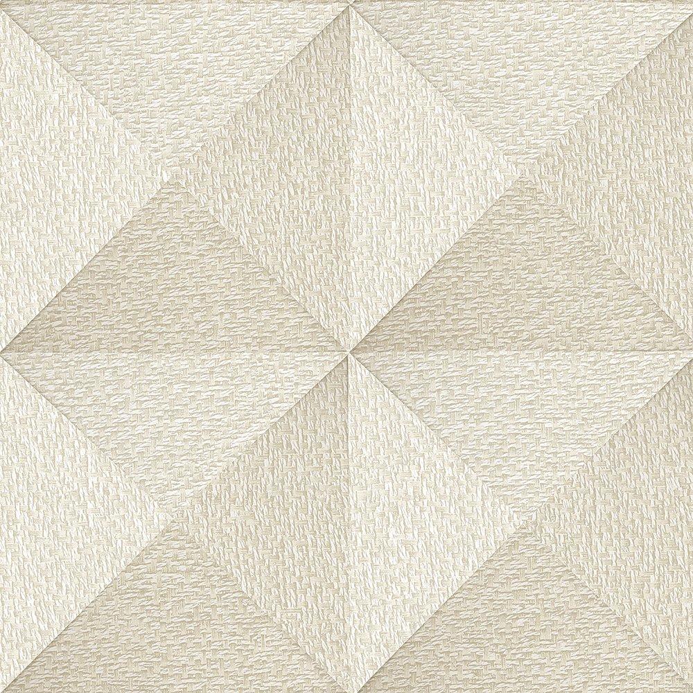 Design Id  Did Weaved Cube Wallpaper Cream