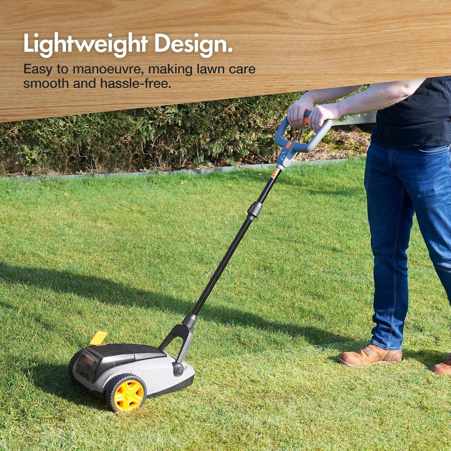 Grey - VonHaus - 18V Cordless Mini Lawn Mower - 4