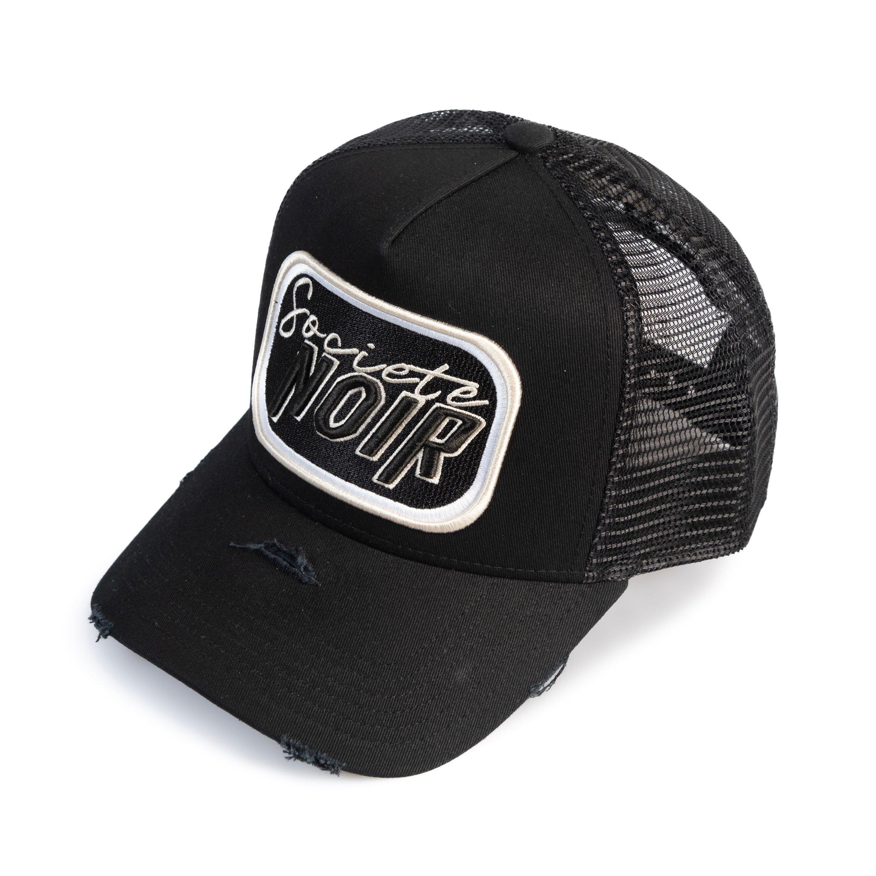 Societe Noir Men's Black Script Mesh Trucker Cap in Size Mens, Sports Direct - Image 3
