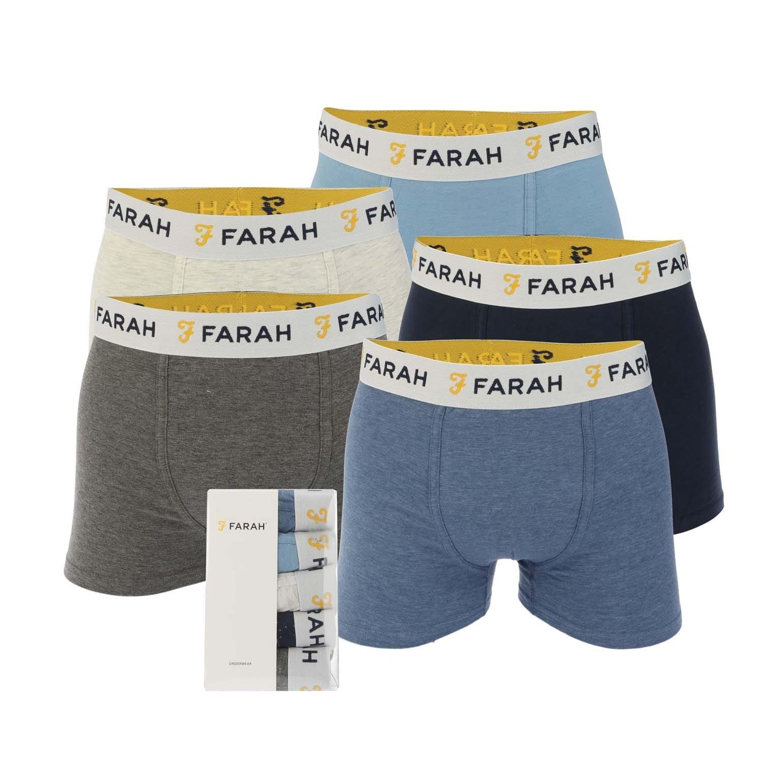 Multi Colour - Farah - Orden 5 Pack Boxer Shorts