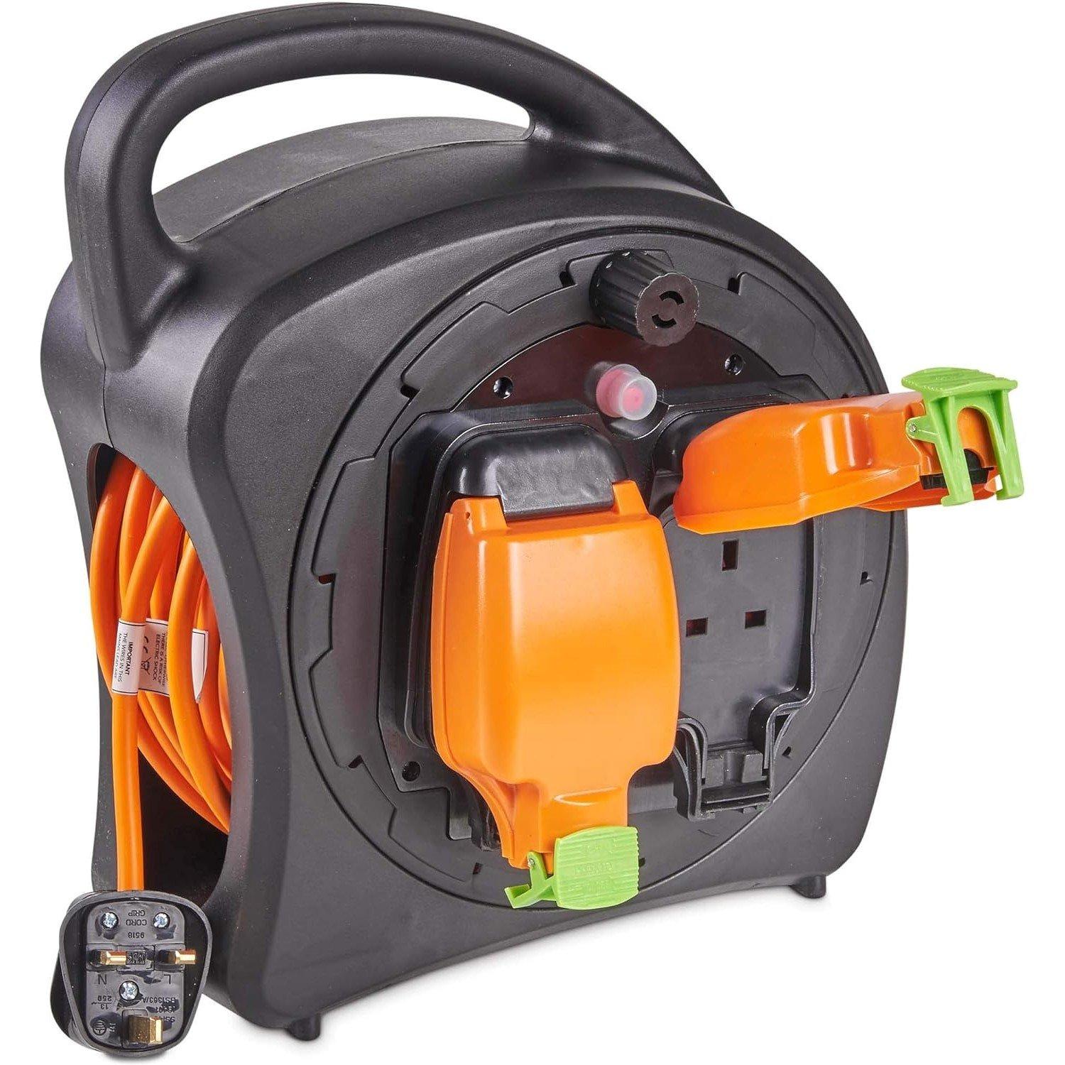 Orange - VonHaus - VonHaus 25M Double Socket Weatherproof Extension - 1