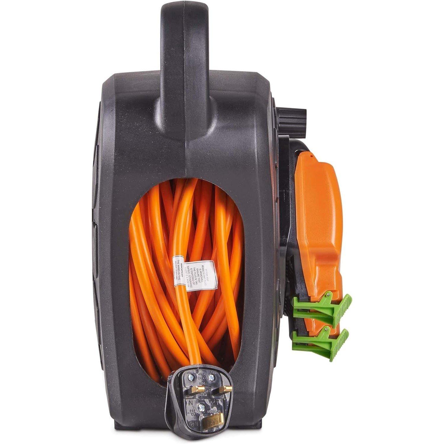 Orange - VonHaus - VonHaus 25M Double Socket Weatherproof Extension - 8