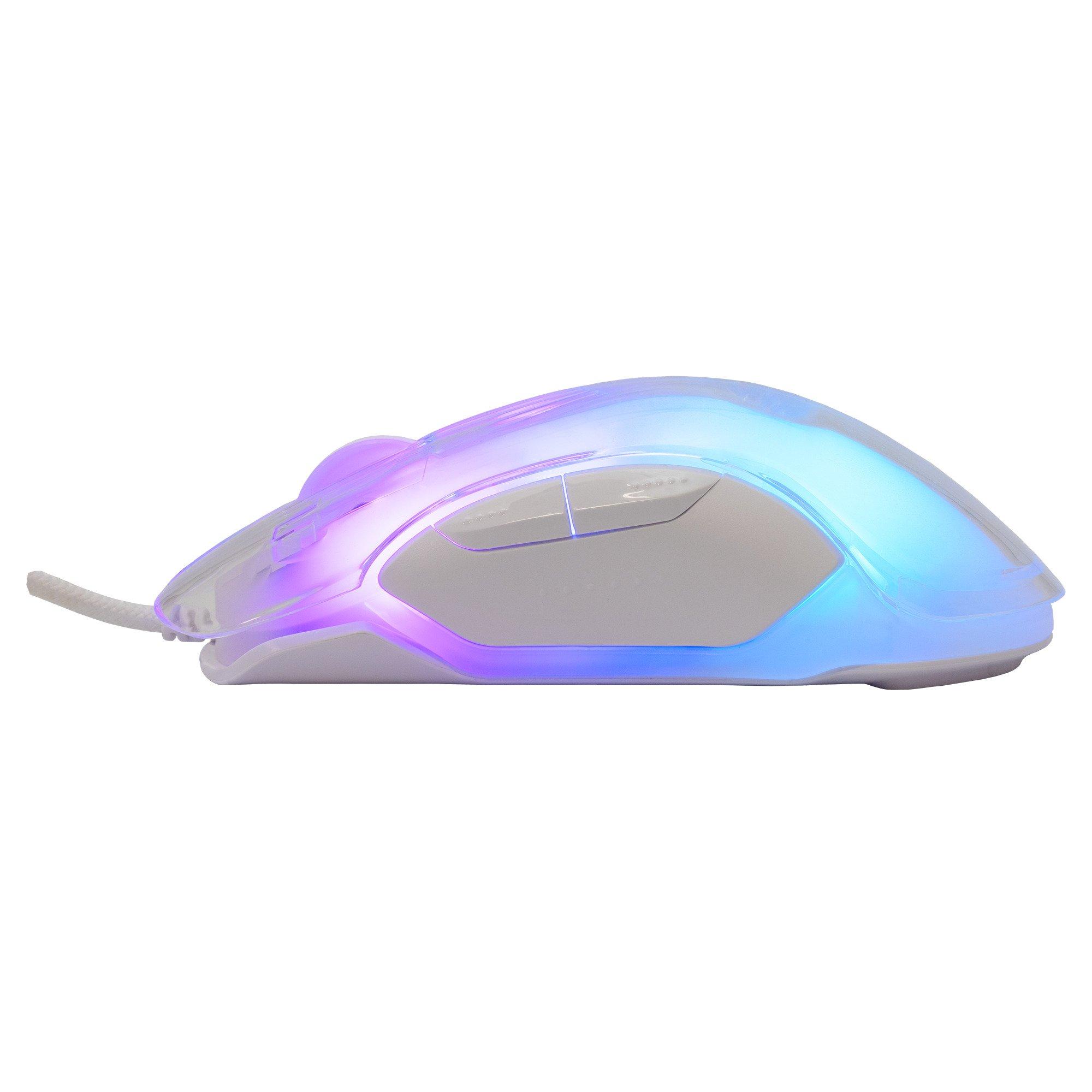 White - White Shark - Mordred RGB LED Gaming Mouse - 3