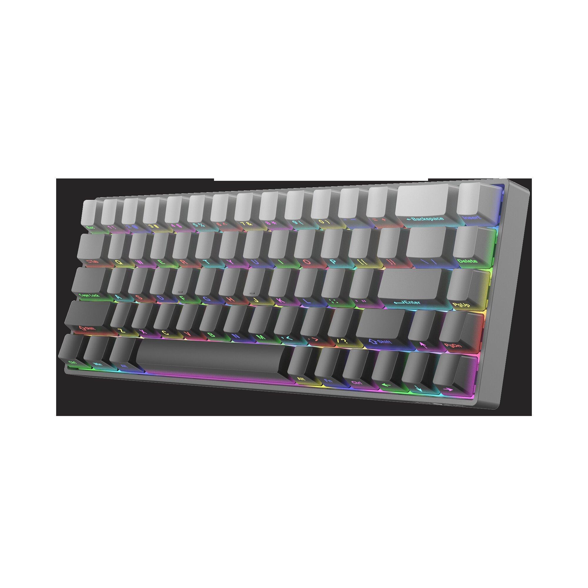 Black - White Shark - Nunchaku Gaming Keyboard - 3
