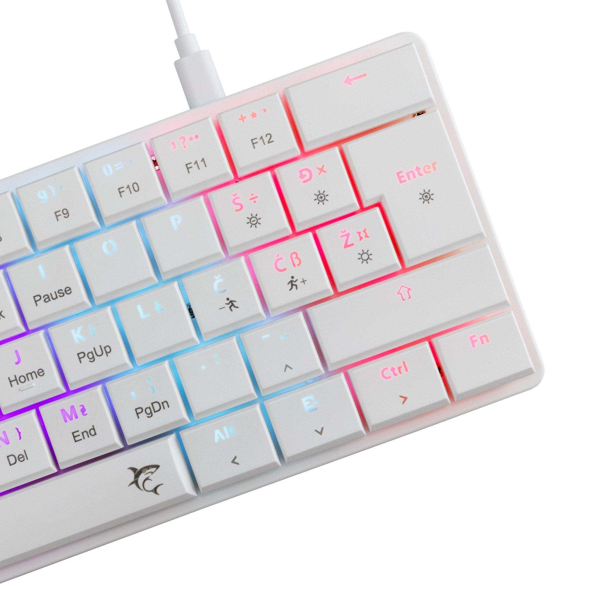 White - White Shark - Nagamaki Gaming Keyboard - 4