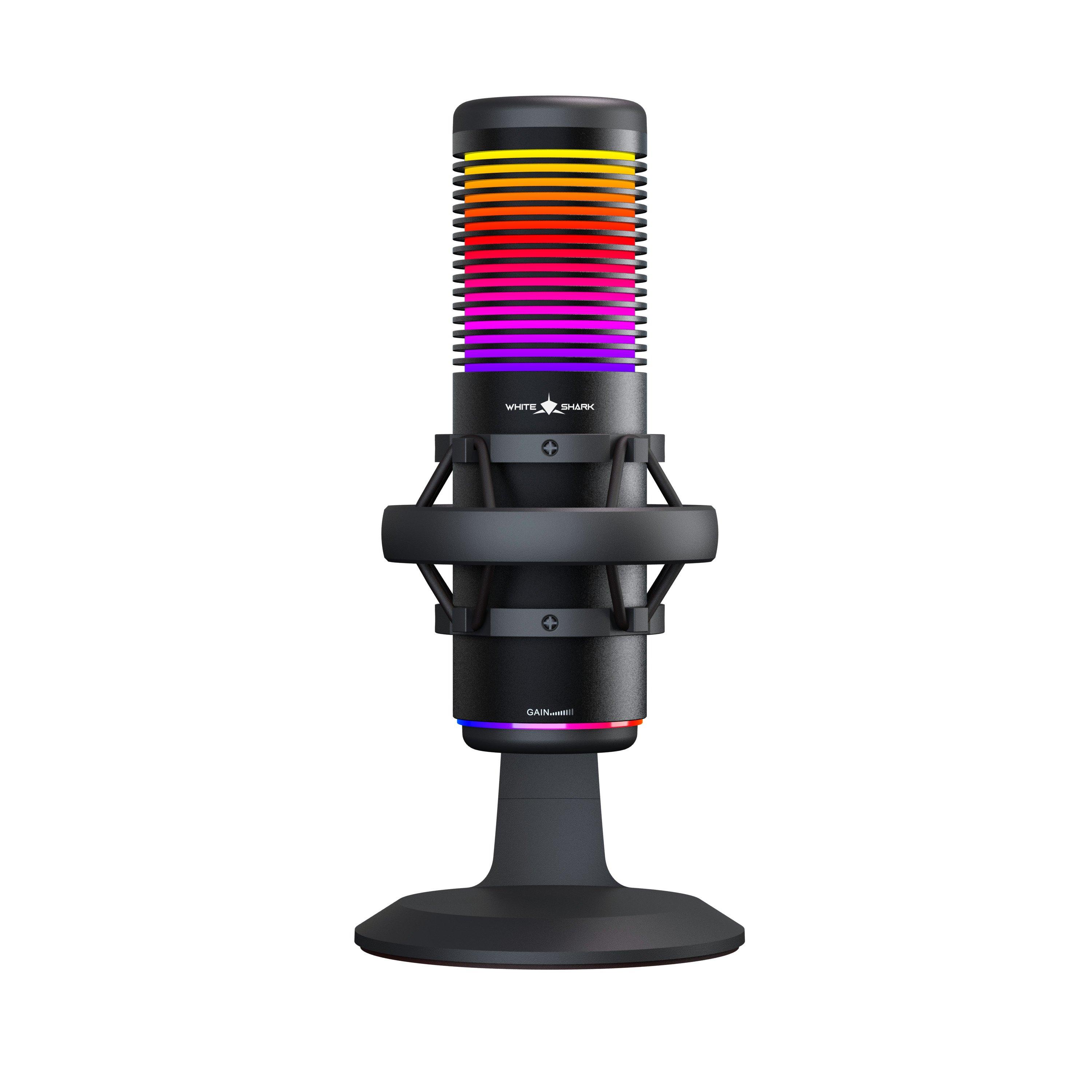 Black - White Shark - Ektara Streaming Gaming Microphone - 2