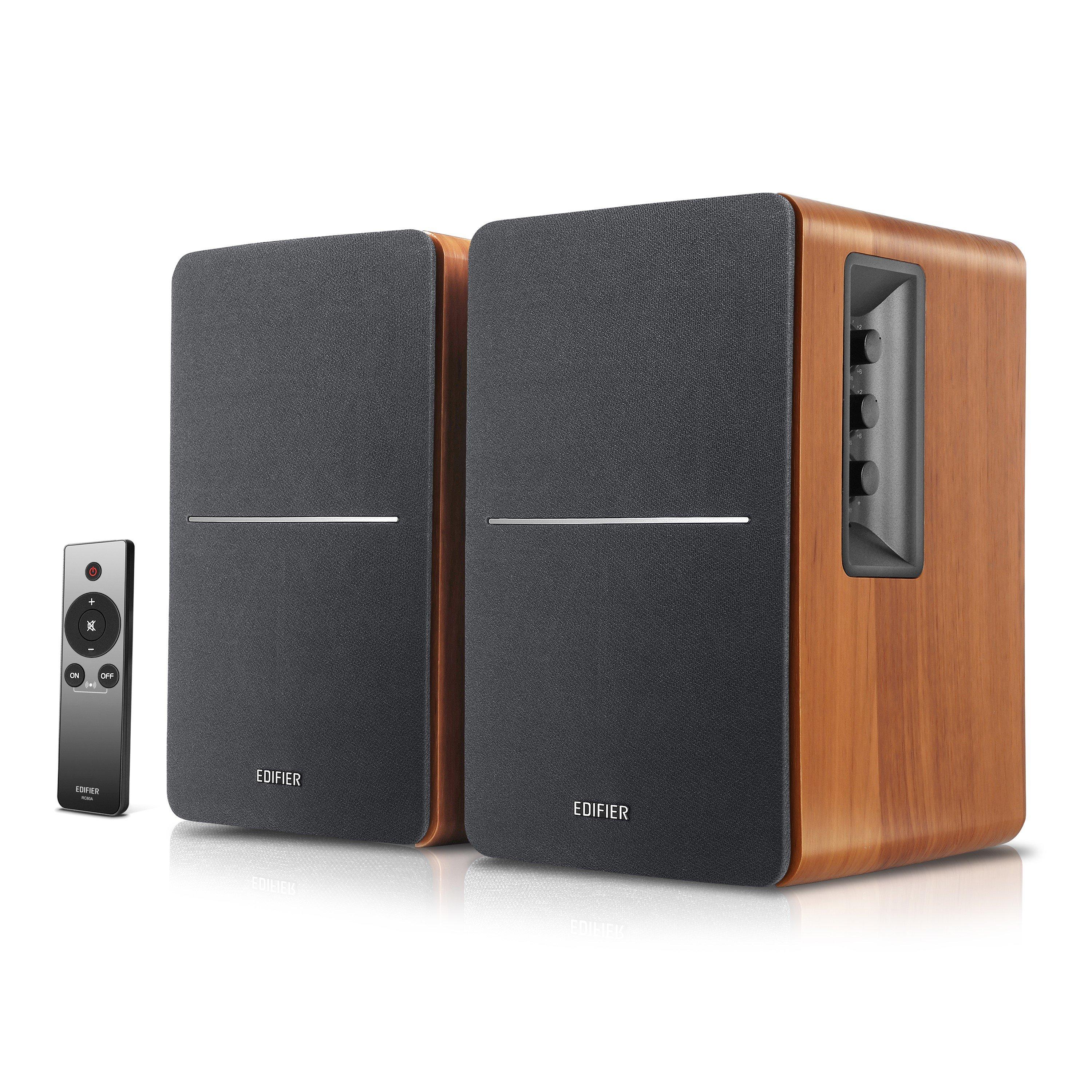 Brown - Edifier - Edifier R1280TS Active Bookshelf Speakers Brown - 1