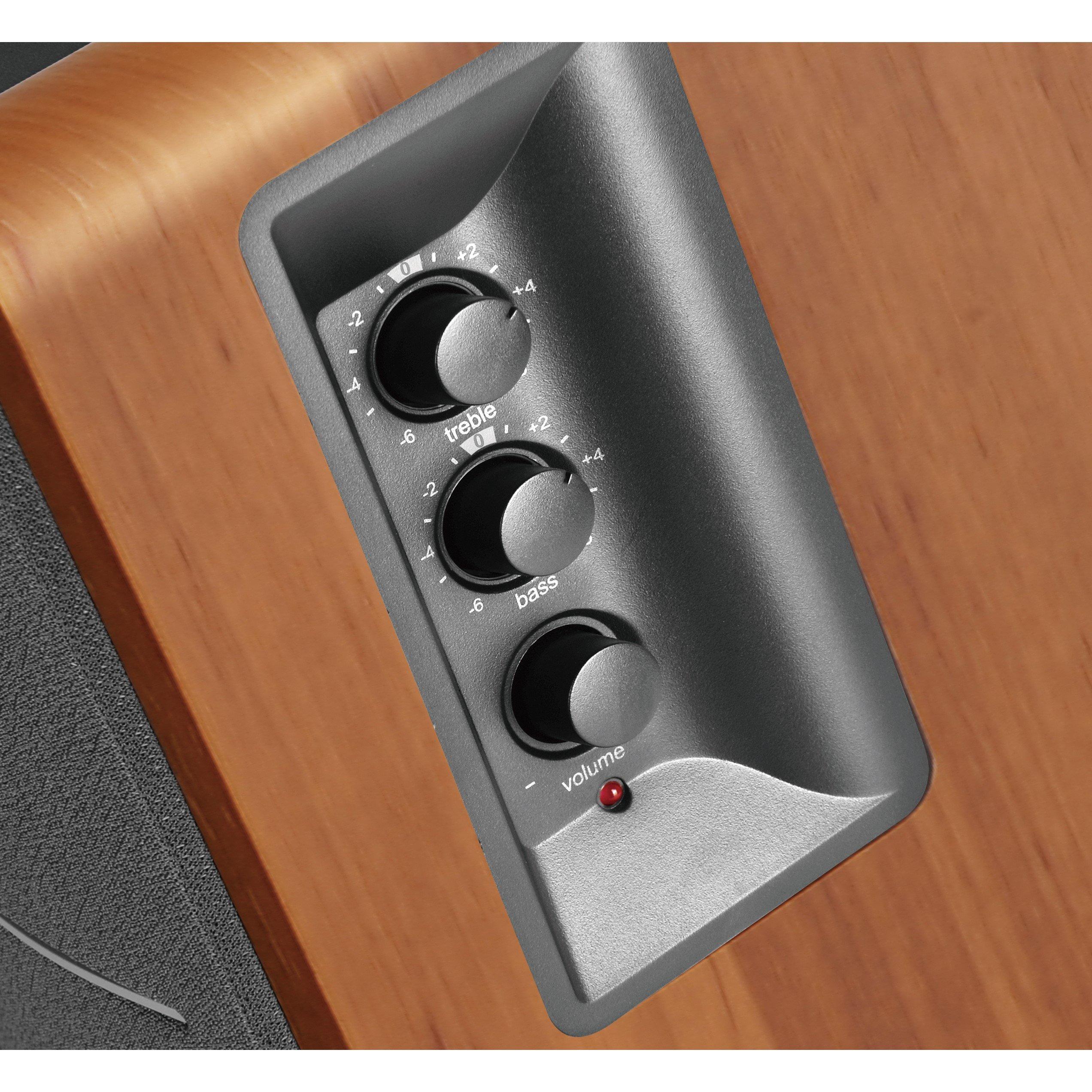 Brown - Edifier - Edifier R1280TS Active Bookshelf Speakers Brown - 4