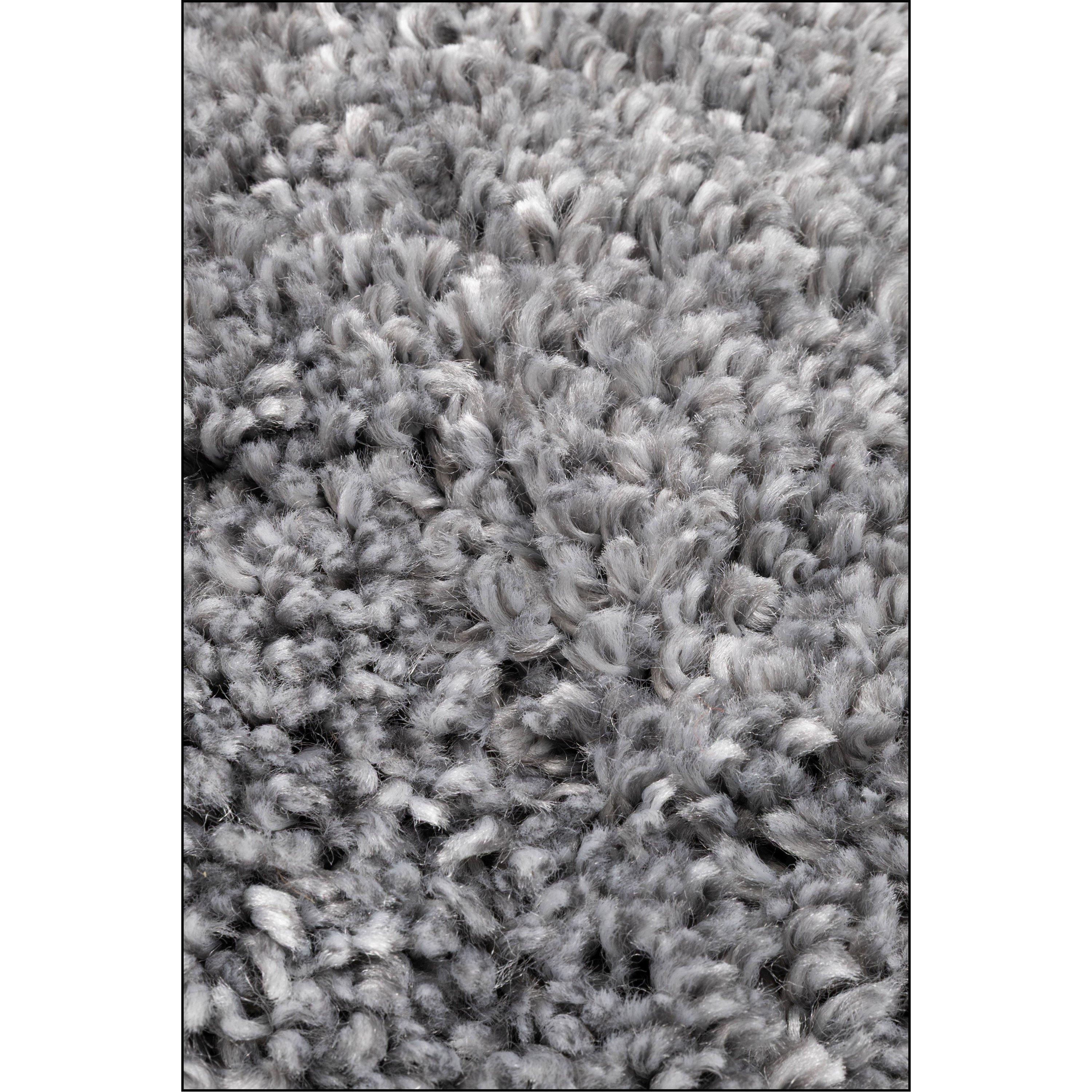 Grey - Homemaker - Luxury Shaggy Grey Rug - 4