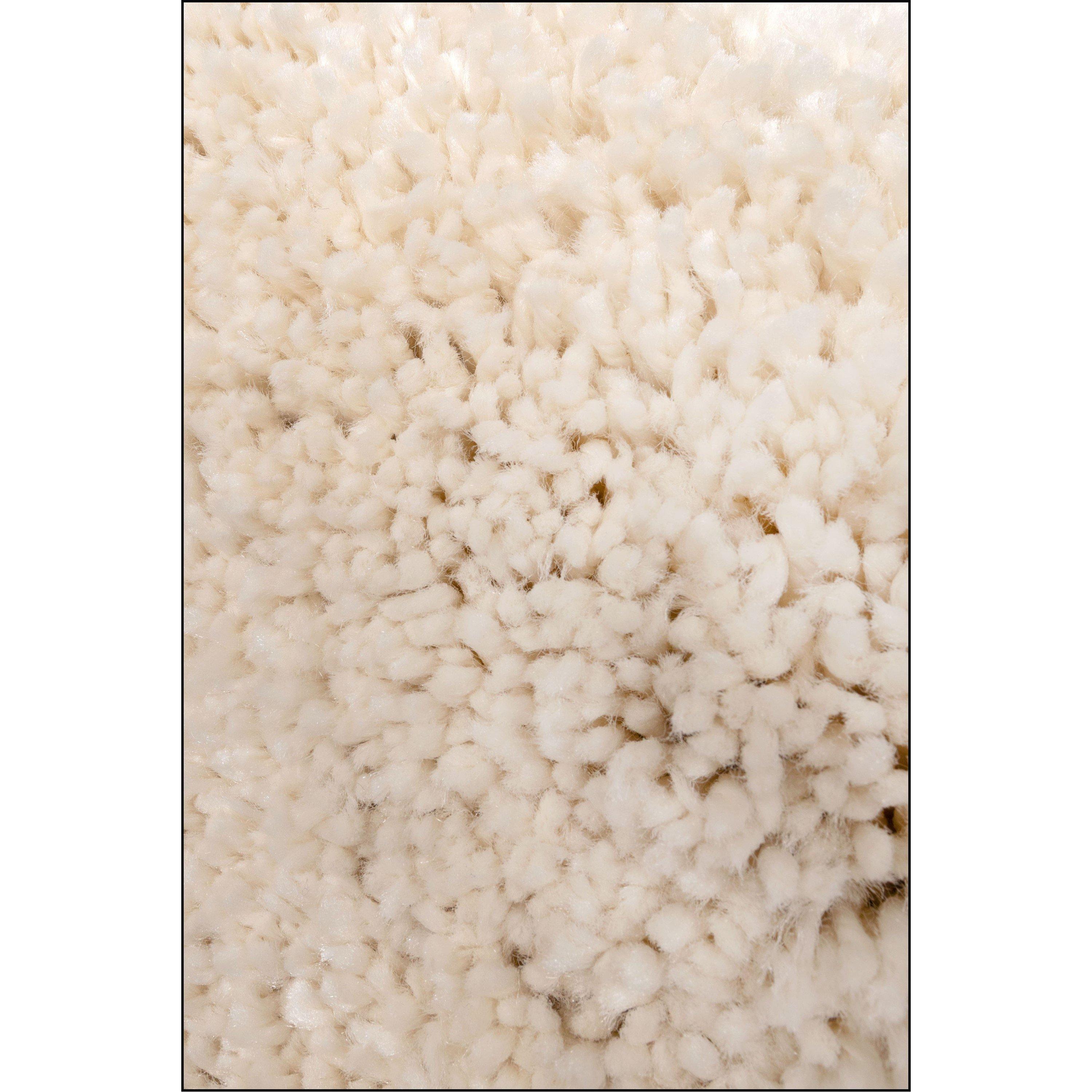 Ivory - Homemaker - Luxury Shaggy Ivory Rug - 4