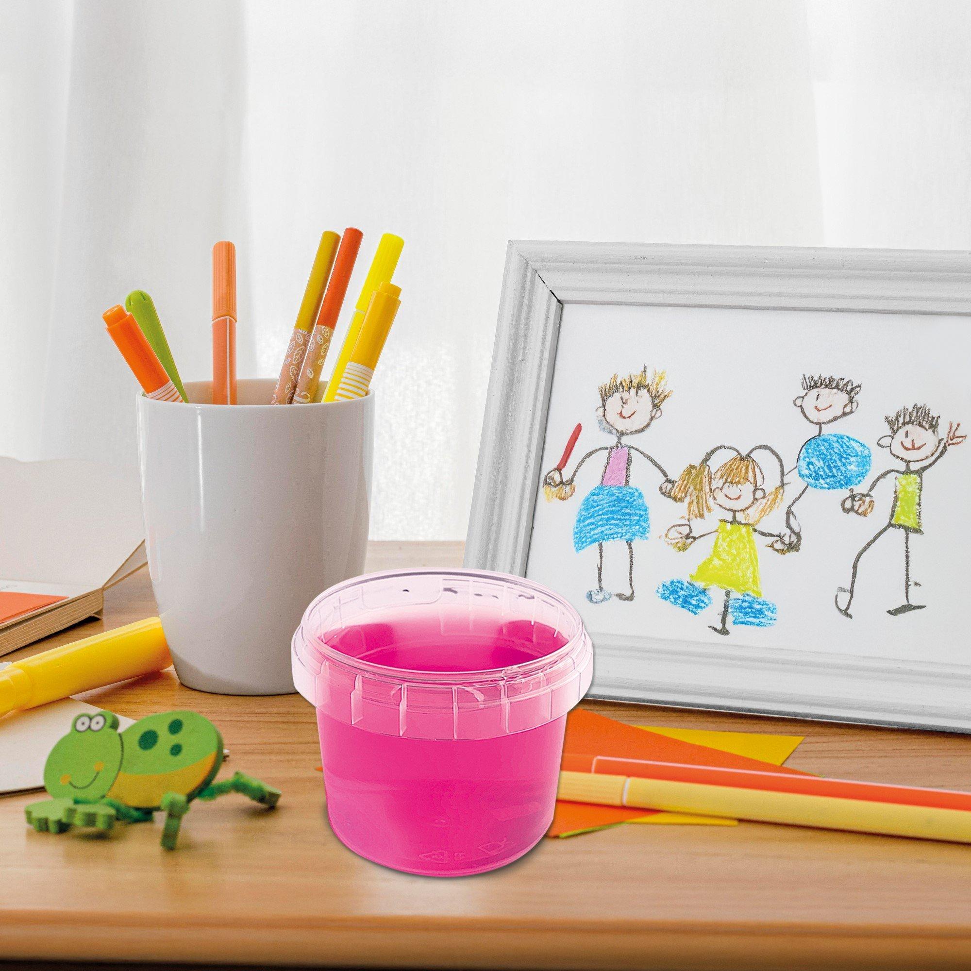 Multi - SES Creative - Slime - Neon pink 140 g - 5