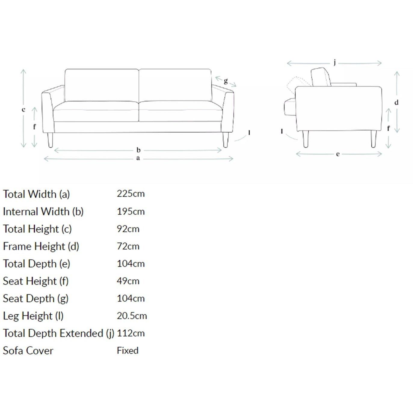 Navy - Jack Wills - Jude 3 Seat Sofabed in Velvet - 2