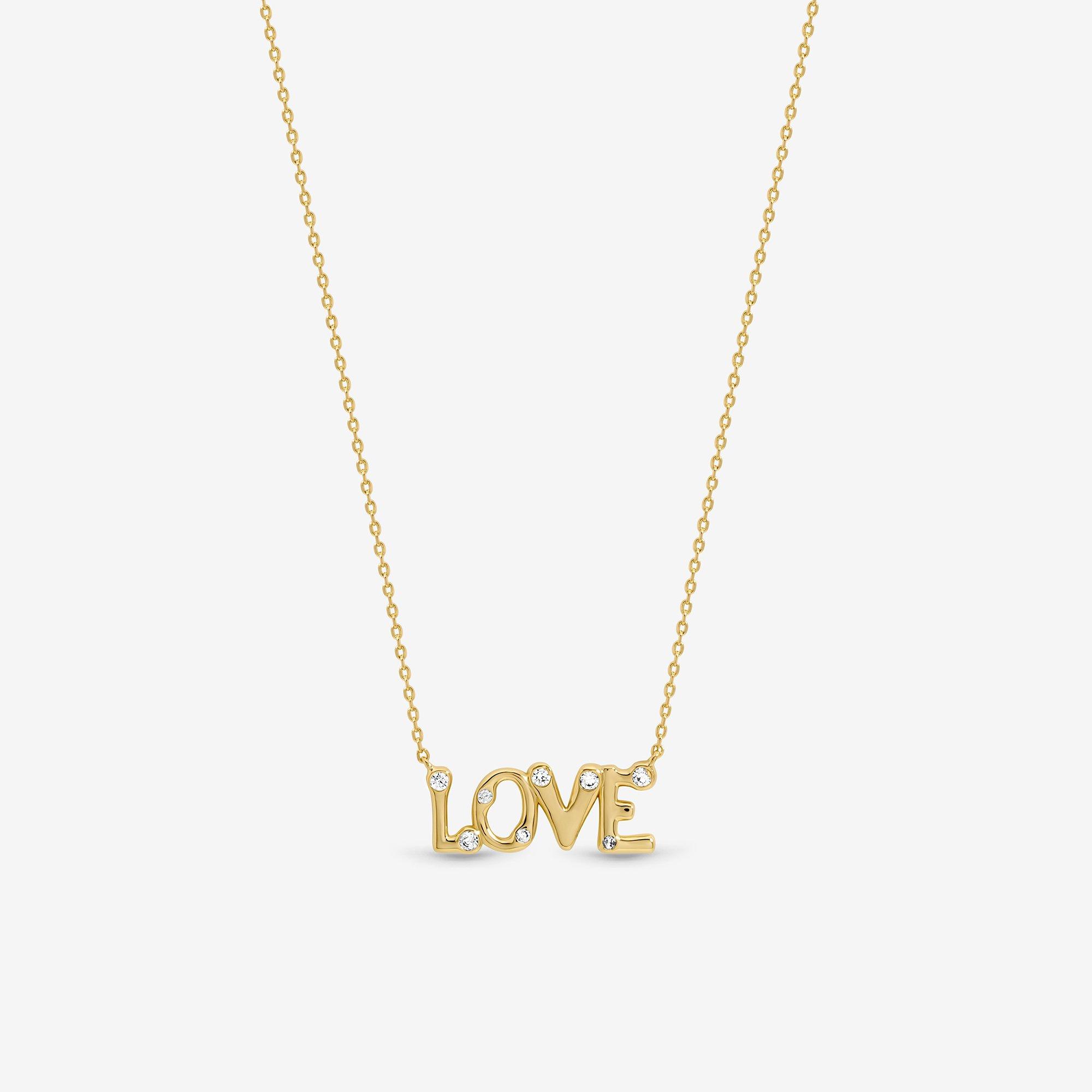 Gold - Inicio - Gold Plated Love Pendant - Gift Pouch