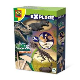 SES Creative Dino and skeleton excavation 2 in 1 - Assortment