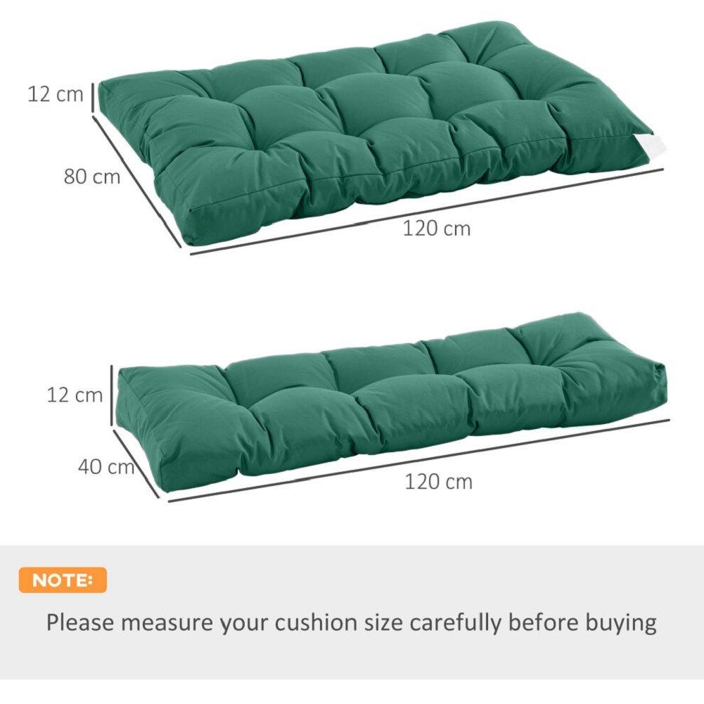 Bottle Green - Alan Symonds - 2 Piece Pallet Cushion Set - 3