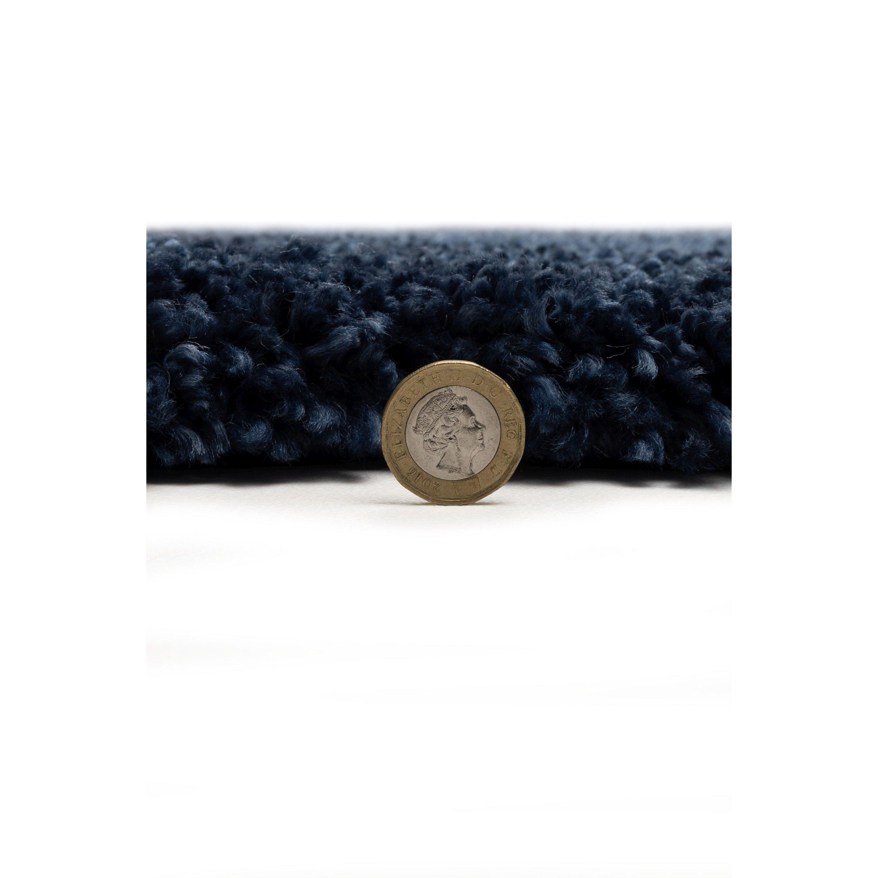 Blue - Homemaker - Luxury Shaggy Natural Rug - 6