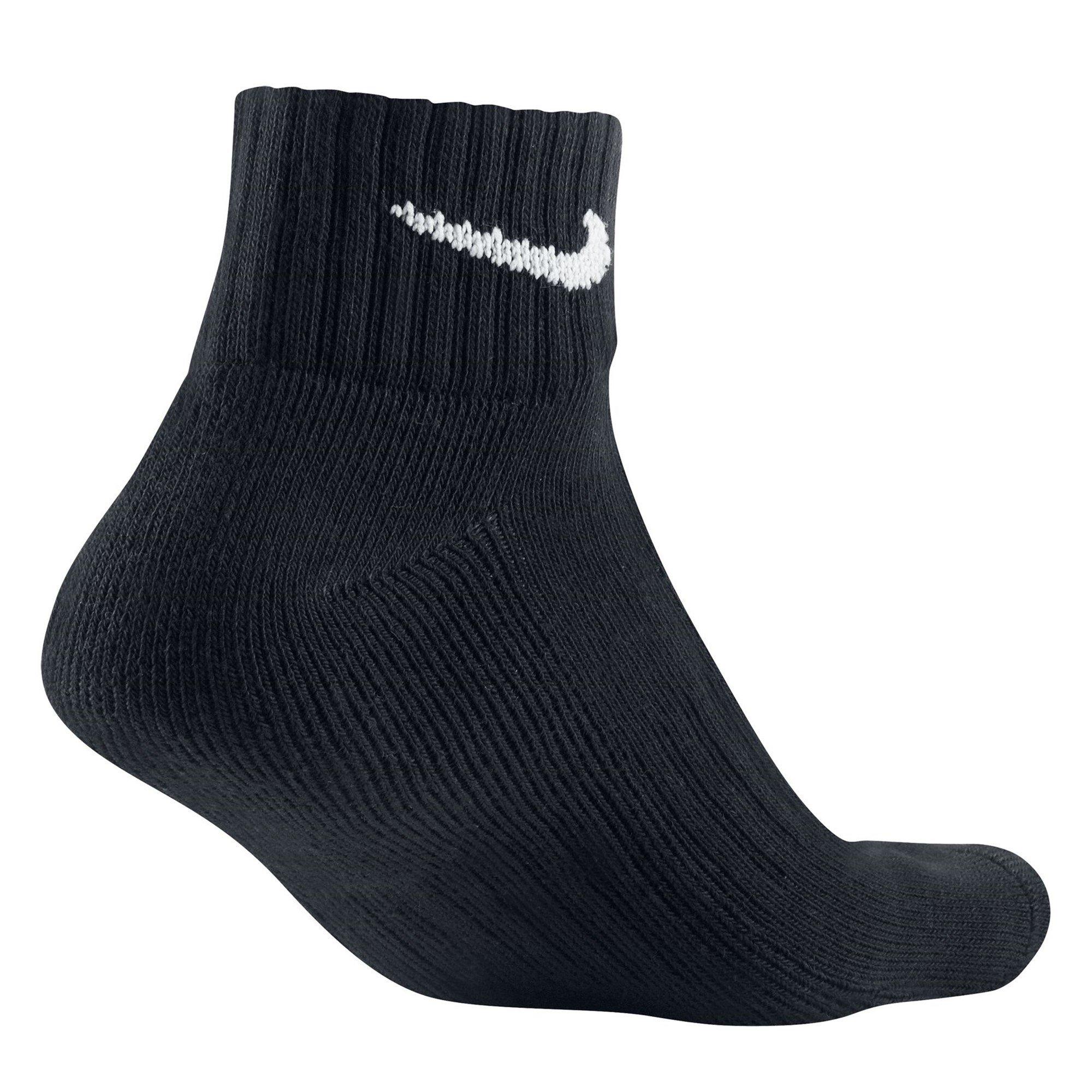 Black/White - Nike - Cushioned Ankle Socks (3 Pairs) - 4