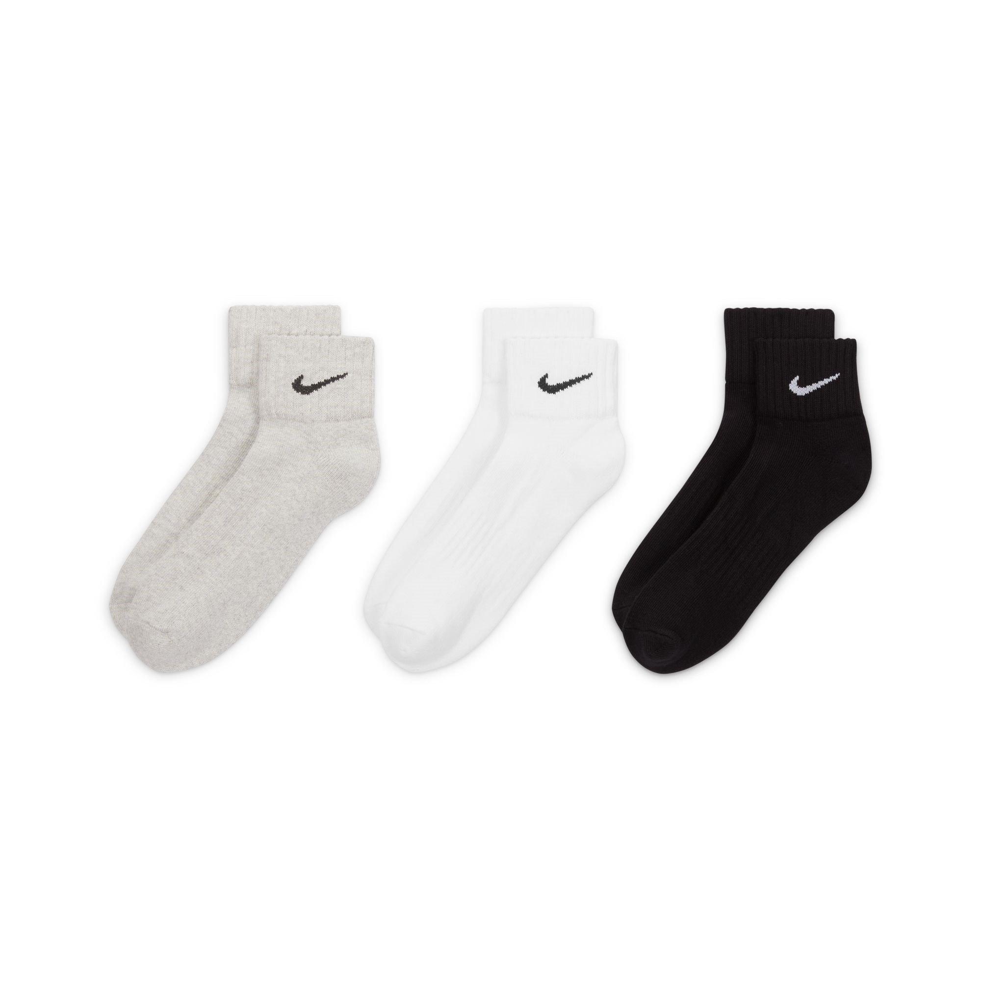 Multi Colour - Nike - Cushioned Ankle Socks (3 Pairs) - 4